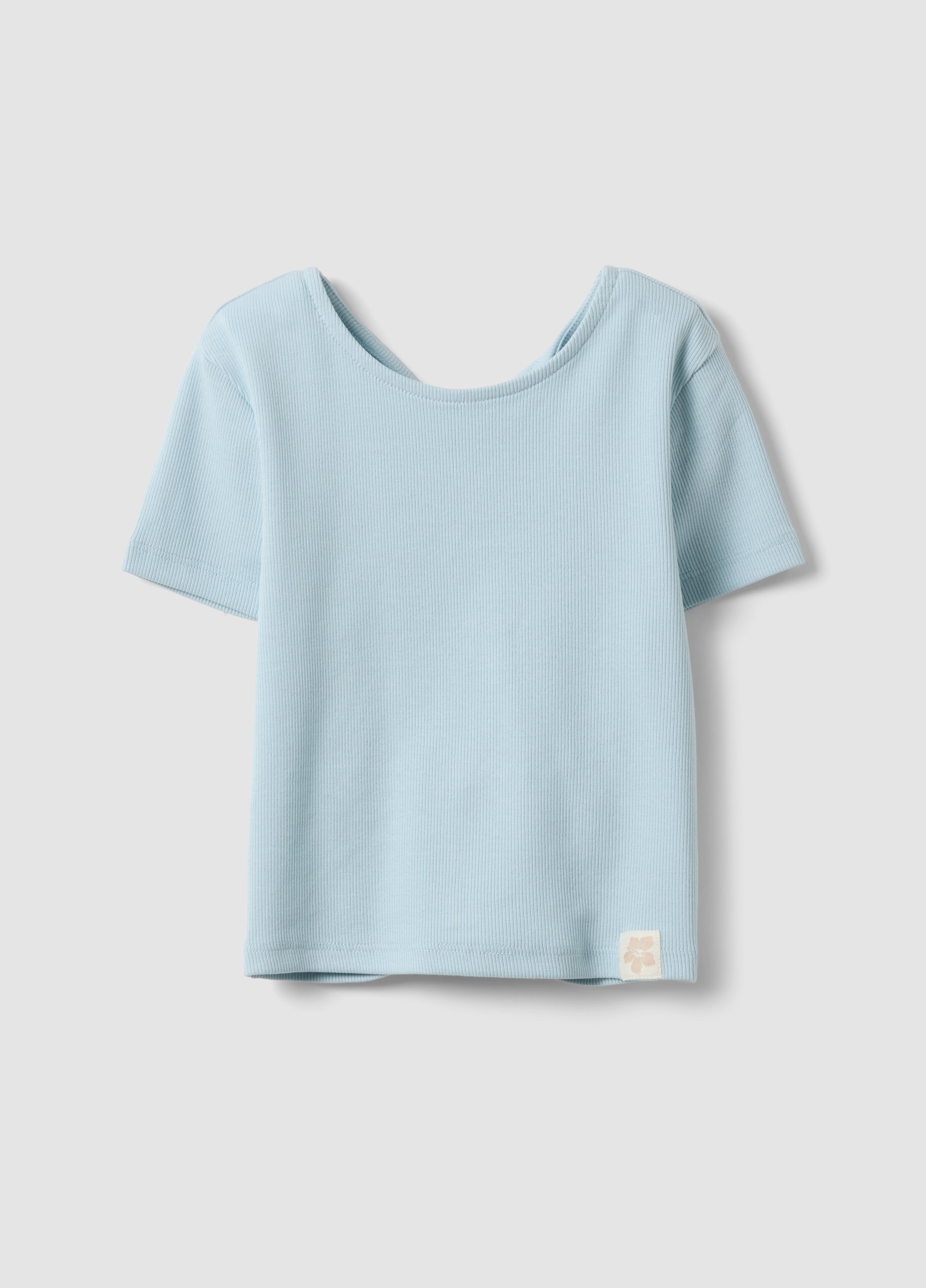 OVS KIDS, Camiseta Blanca De Manga Corta En Algodón Elástico, Niña, Blanco, Talla: 14-15