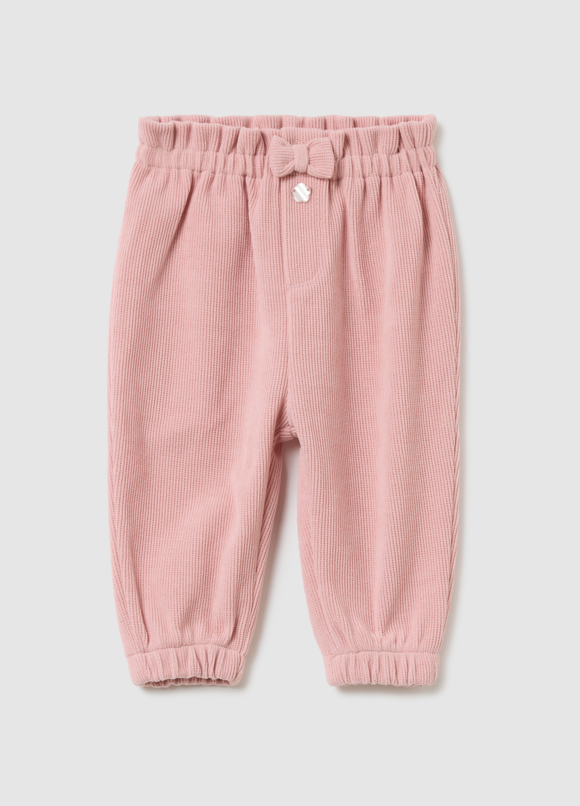 FAGOTTINO, Pantalones De Tela Acanalada Rosa Para Niñas, Bebé Niña, Rosa, Talla: 3-6