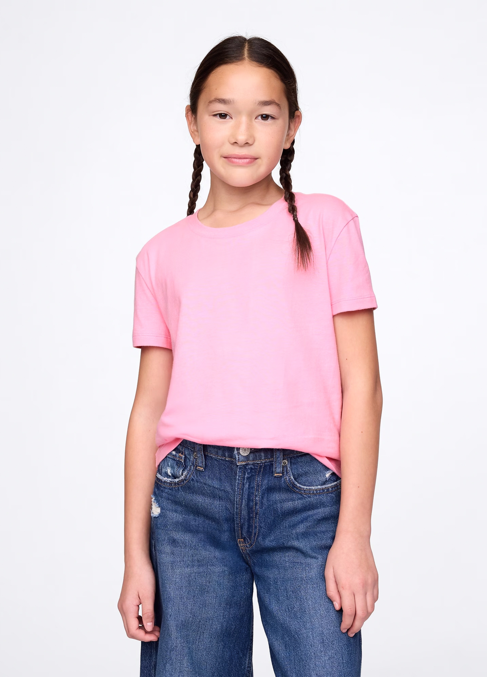 GAP KIDS, T-shirt In Cotone, Bambina, Rosa, Taglia: L