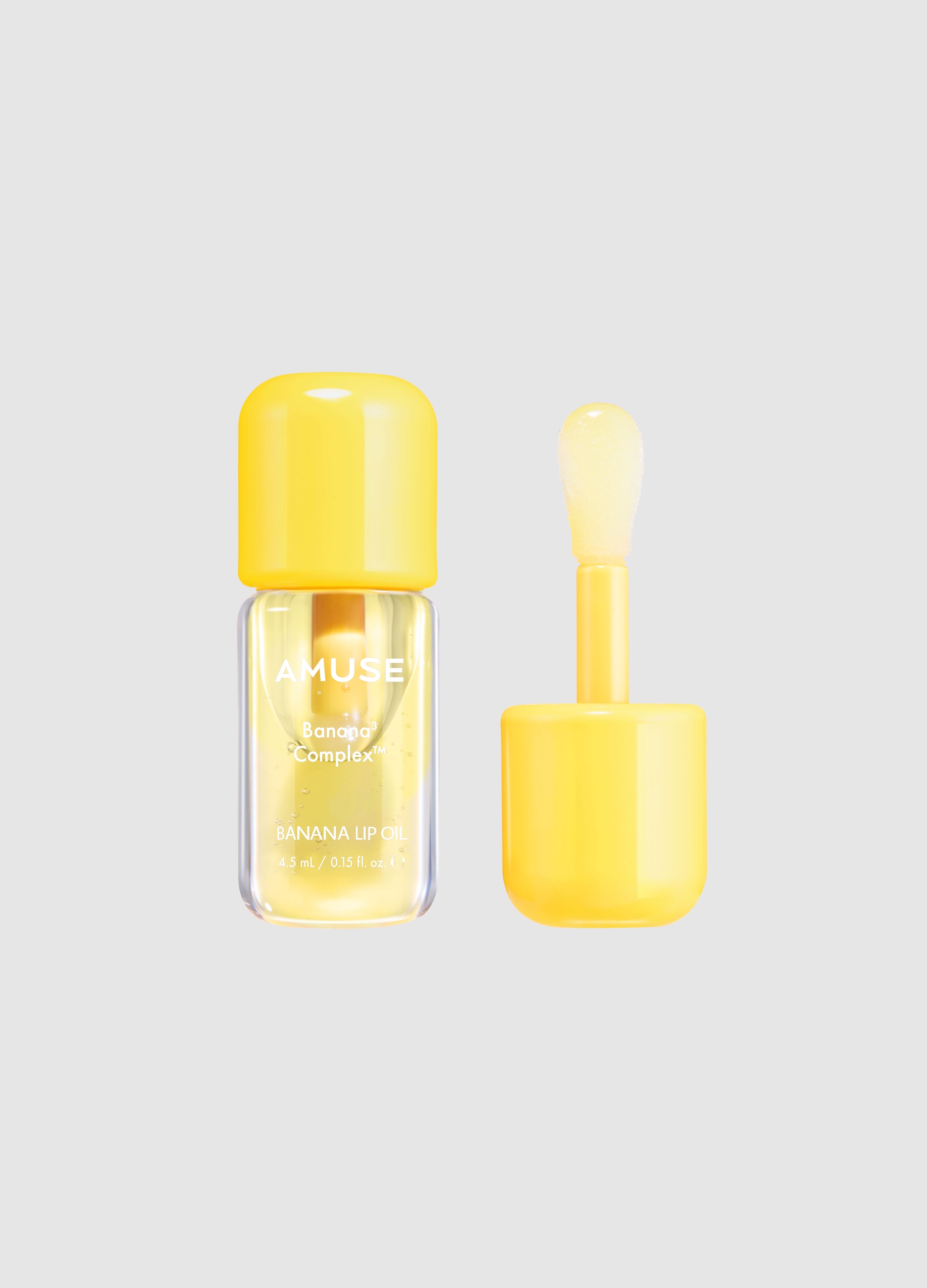 AMUSE, Banana Lip Oil 02 Banana 4.5ml - Make-up Coreano, Donna, Giallo, Taglia: FASUL