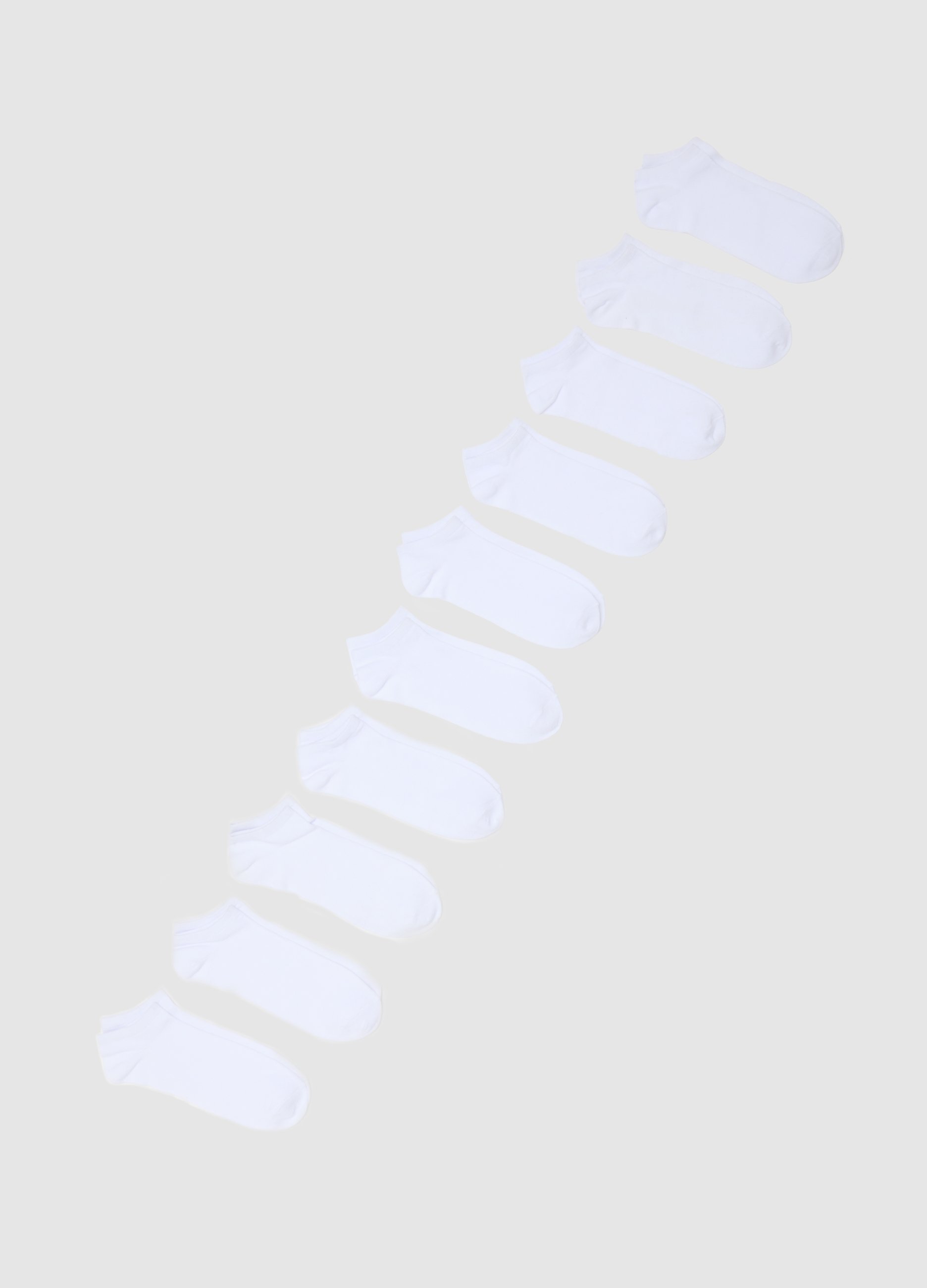 Multipack De Calcetines Cortos De Hombre En Algodón Blanco Elástico, Hombre, Blanco óptico, Talla: 38/42