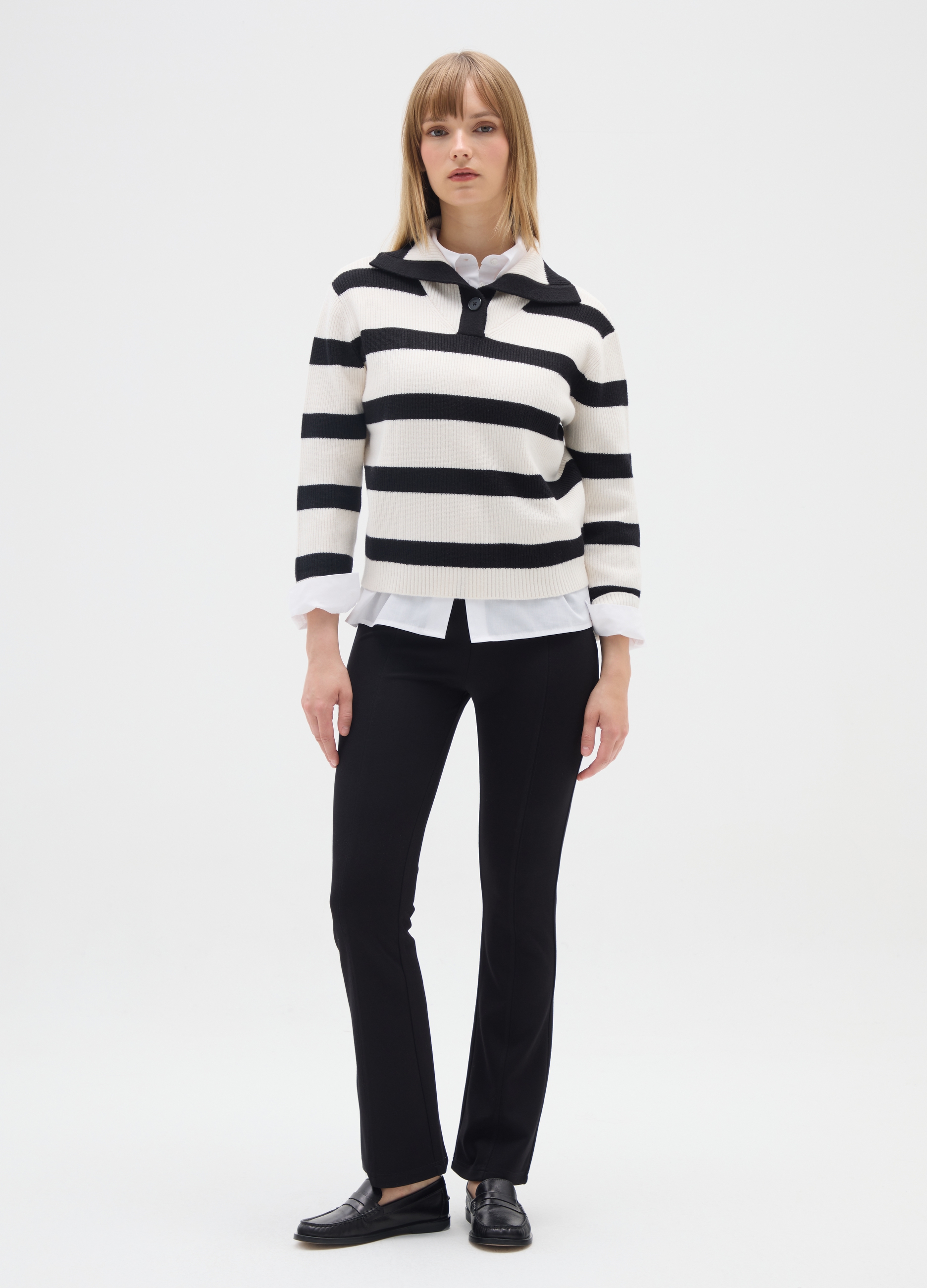 OVS, Leggings Flare Viola Vinaccia In Misto Viscosa Elasticizzata, Donna, Viola, Taglia: XL