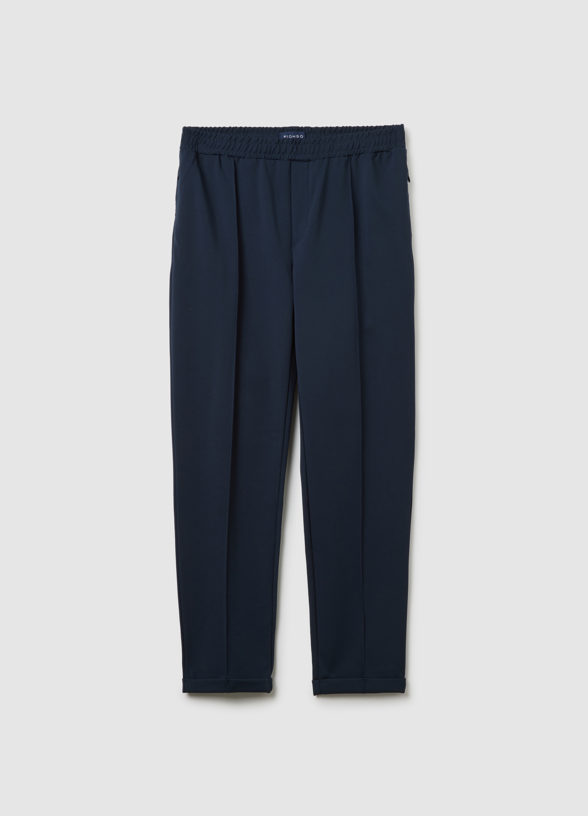 Pantaloni Blu Regular Fit, Hombre, Azul oscuro, Talla: M