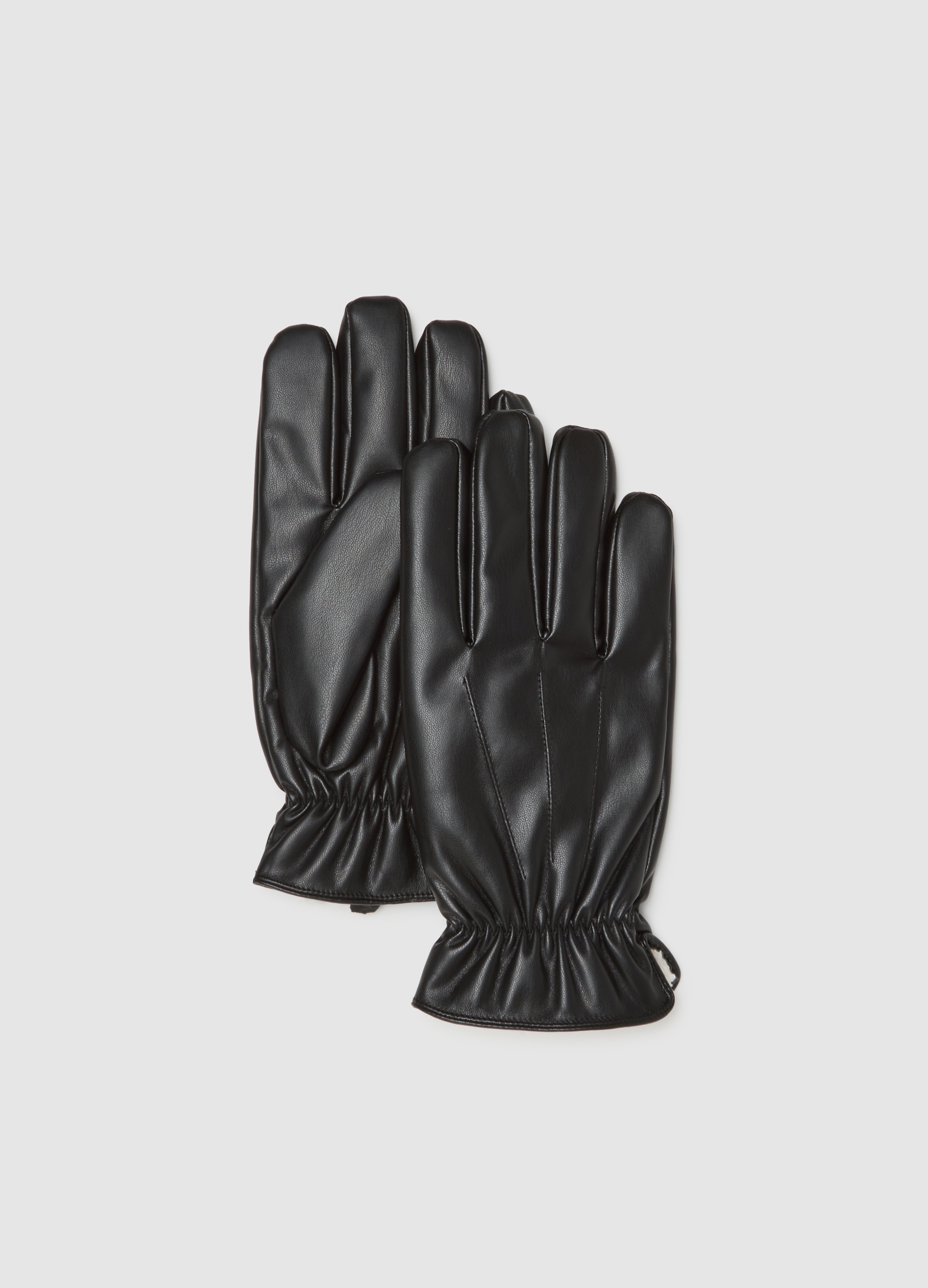 Guanti Neri Foderati, Hombre, Gunmetal, Talla: XL