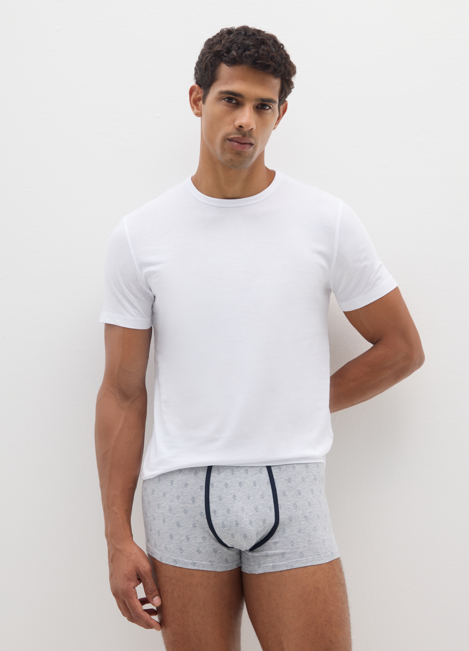 OVS, Tripack Di Boxer Multicolor In Puro Cotone, Uomo, Multicolor, Taglia: M