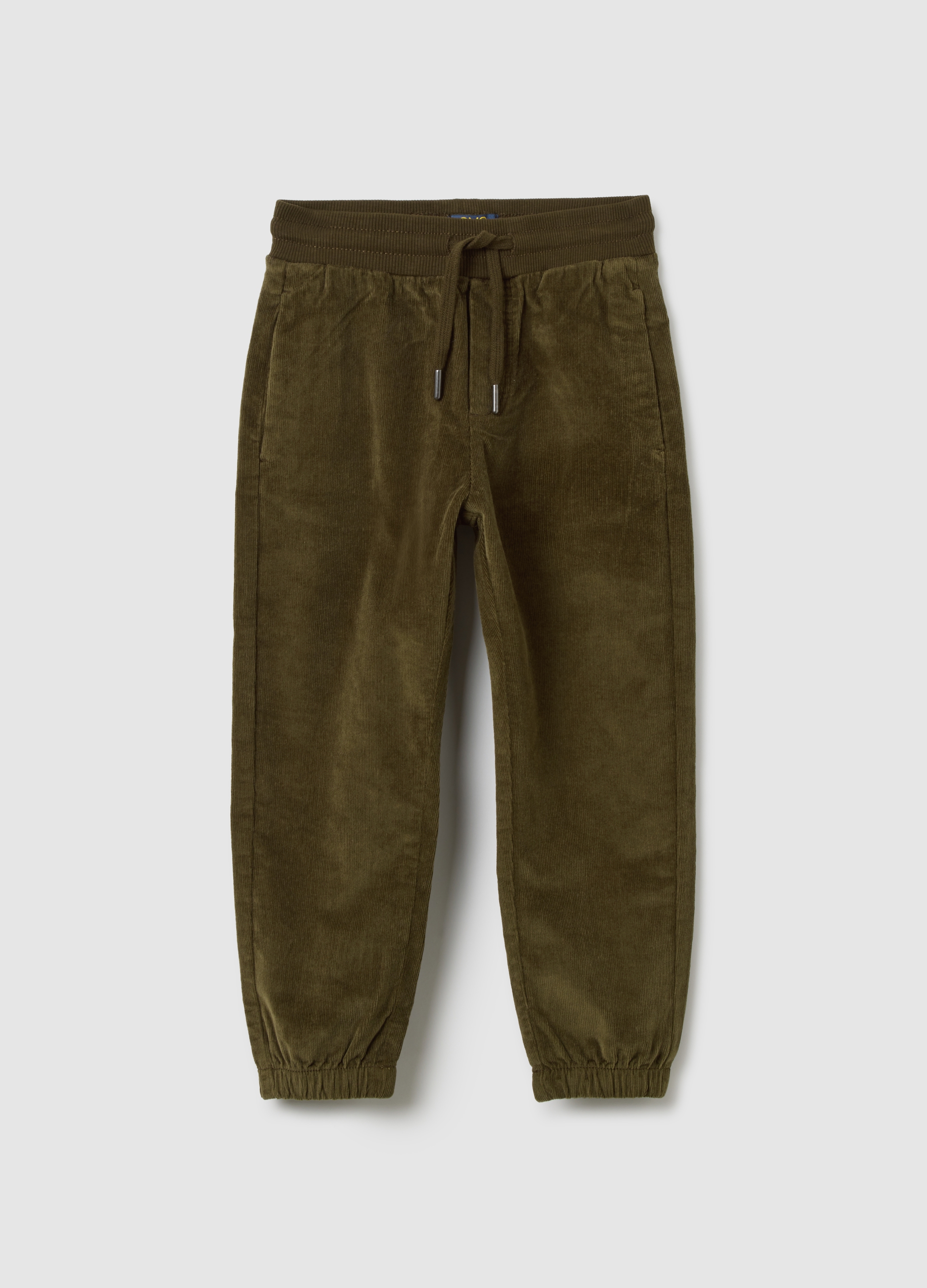 Pantaloni Da Bambino In Cotone E Velluto A Coste Verdi, Niño, Verde claro, Talla: 8-9