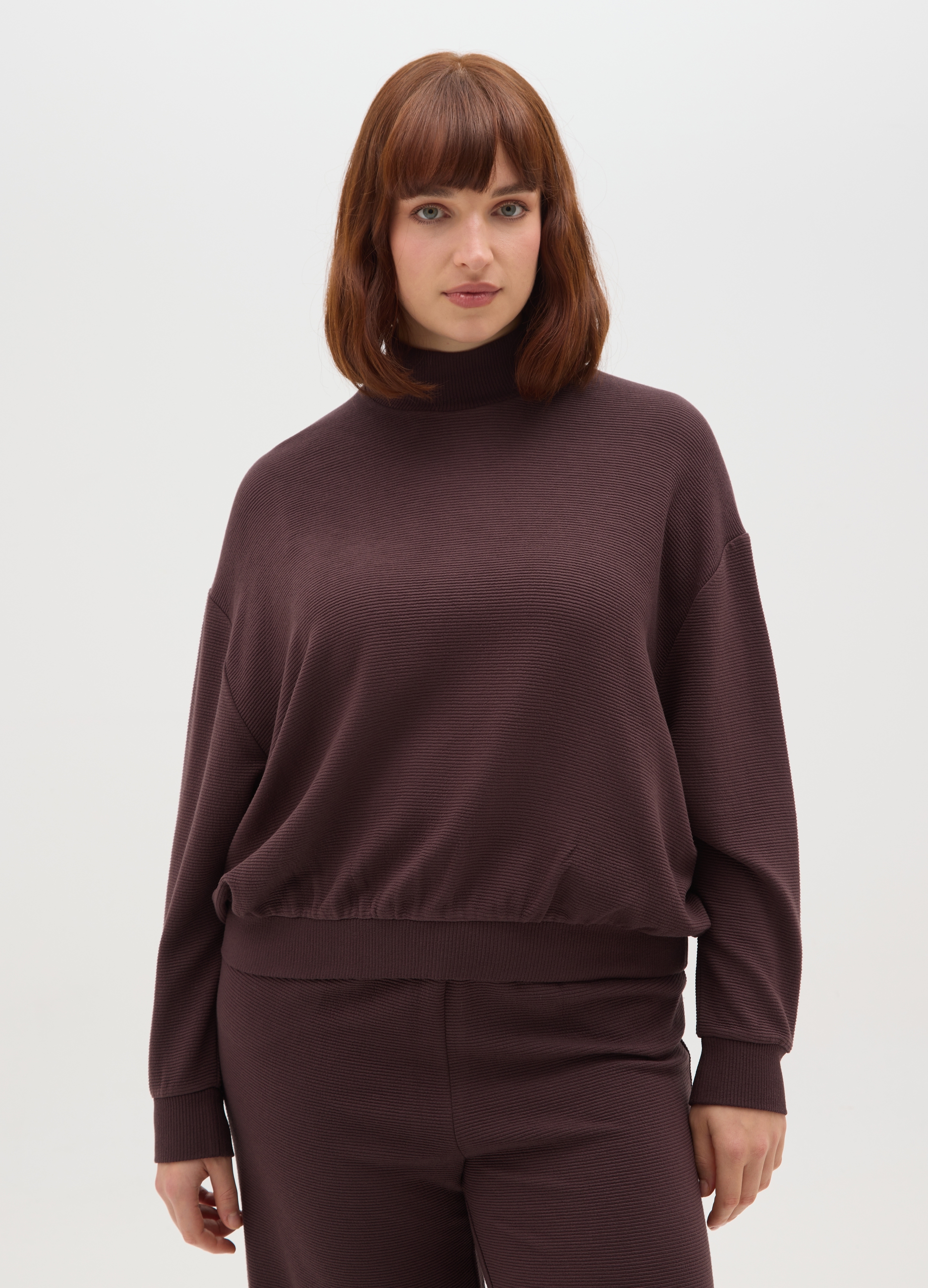 MYA, Felpa Marrone Regular Fit, Donna, Marrone, Taglia: S