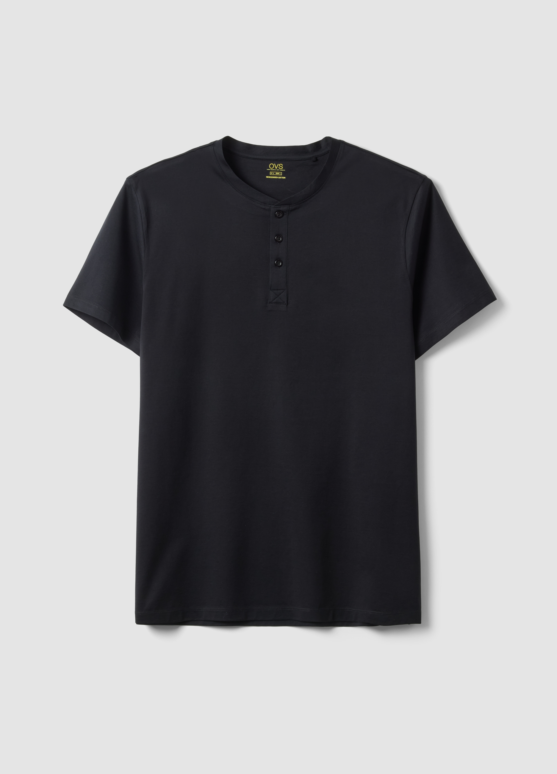 Camiseta Negra De Algodón Puro Corte Regular, Hombre, Negro, Talla: XXL