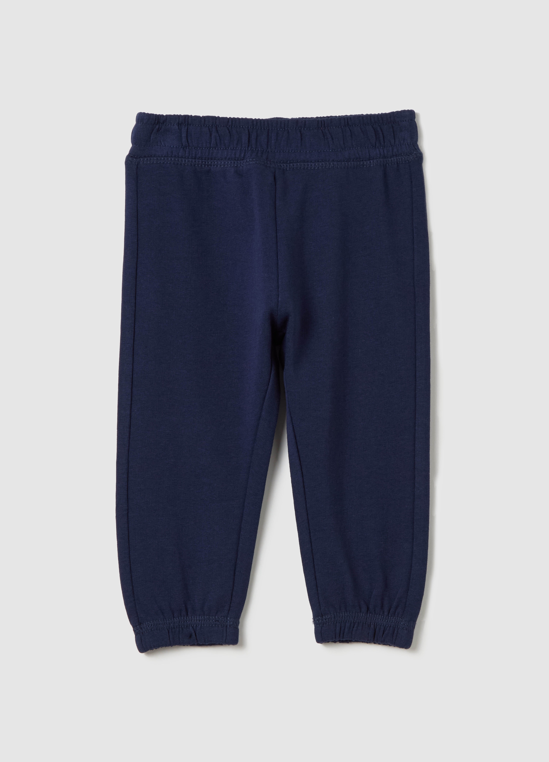 FAGOTTINO, Joggers In Cotone Con Profili Elasticati, Bambina, Blu, Taglia: 12-18