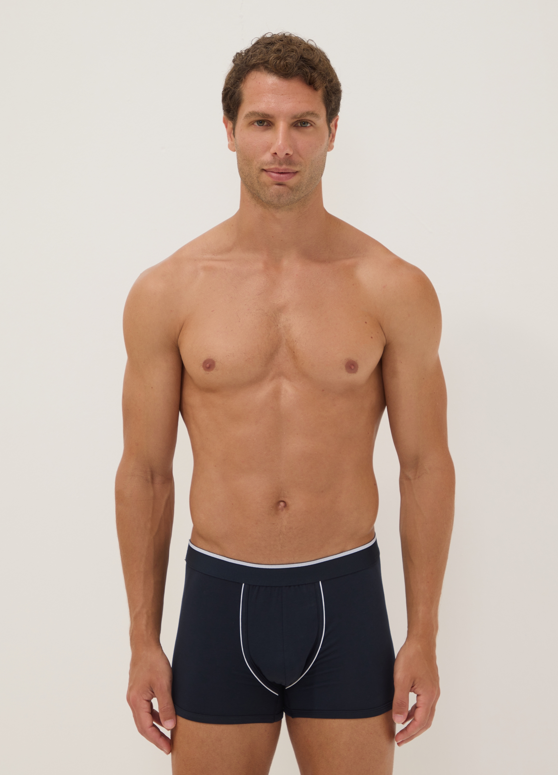 OVS, Bipack Di Boxer Blu In Cotone Supima Elasticizzato, Uomo, Blu, Taglia: XXL