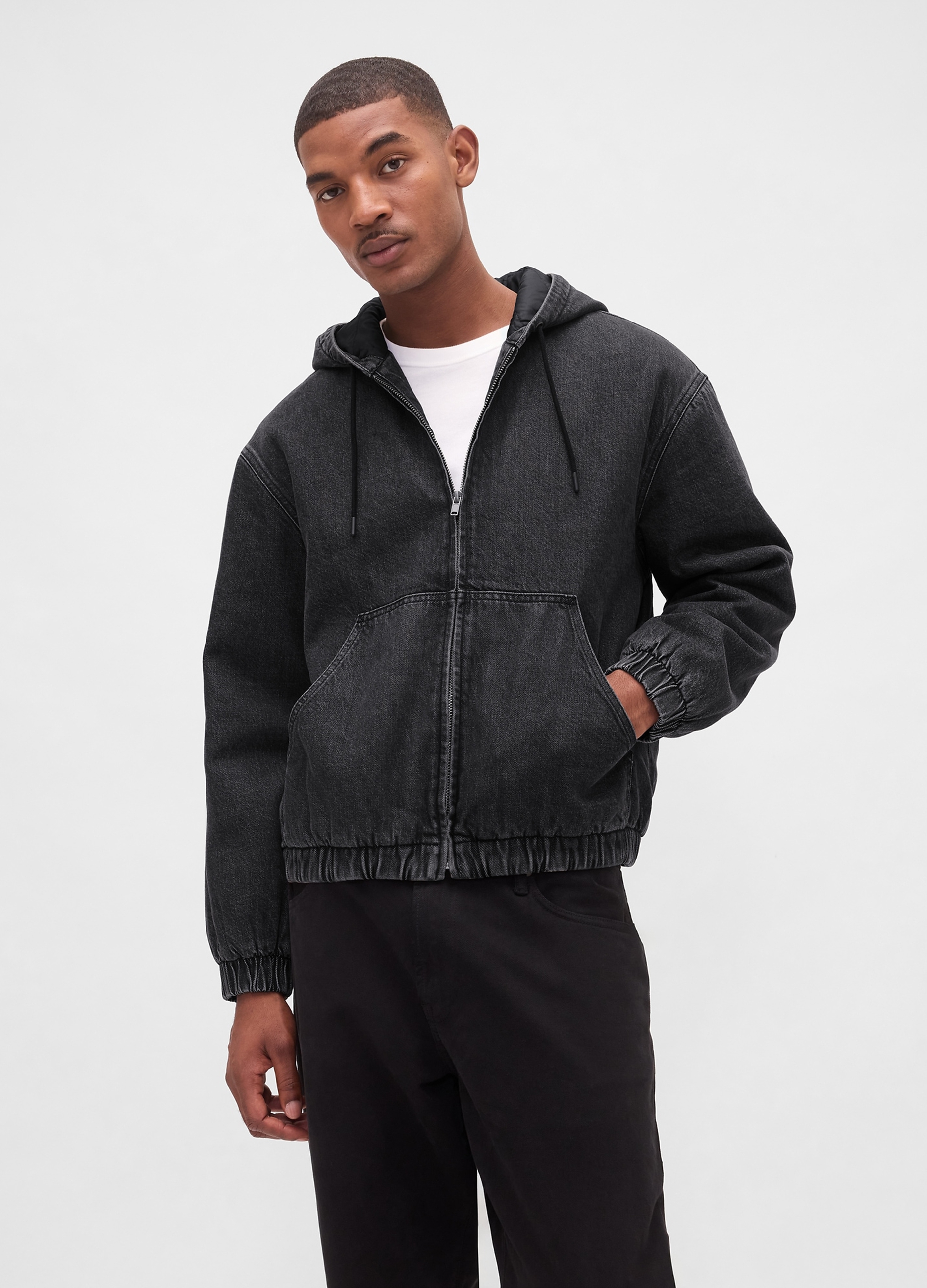 GAP, Giacca In Cotone E Lyocell, Uomo, Nero, Taglia: S