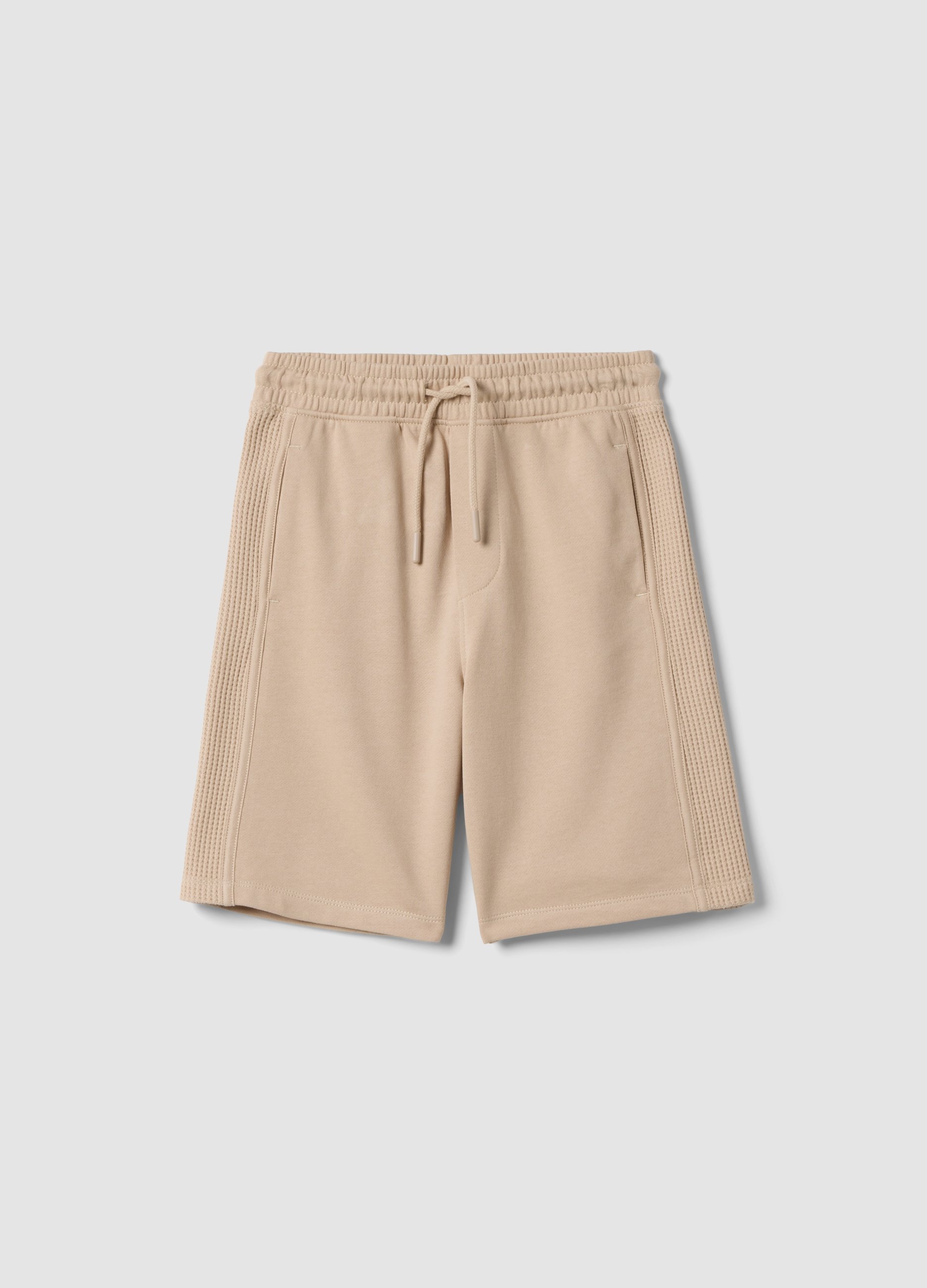 OVS KIDS, Shorts Beige De Algodón Puro Con Cintura Elástica, Niño, Beige, Talla: 9-10
