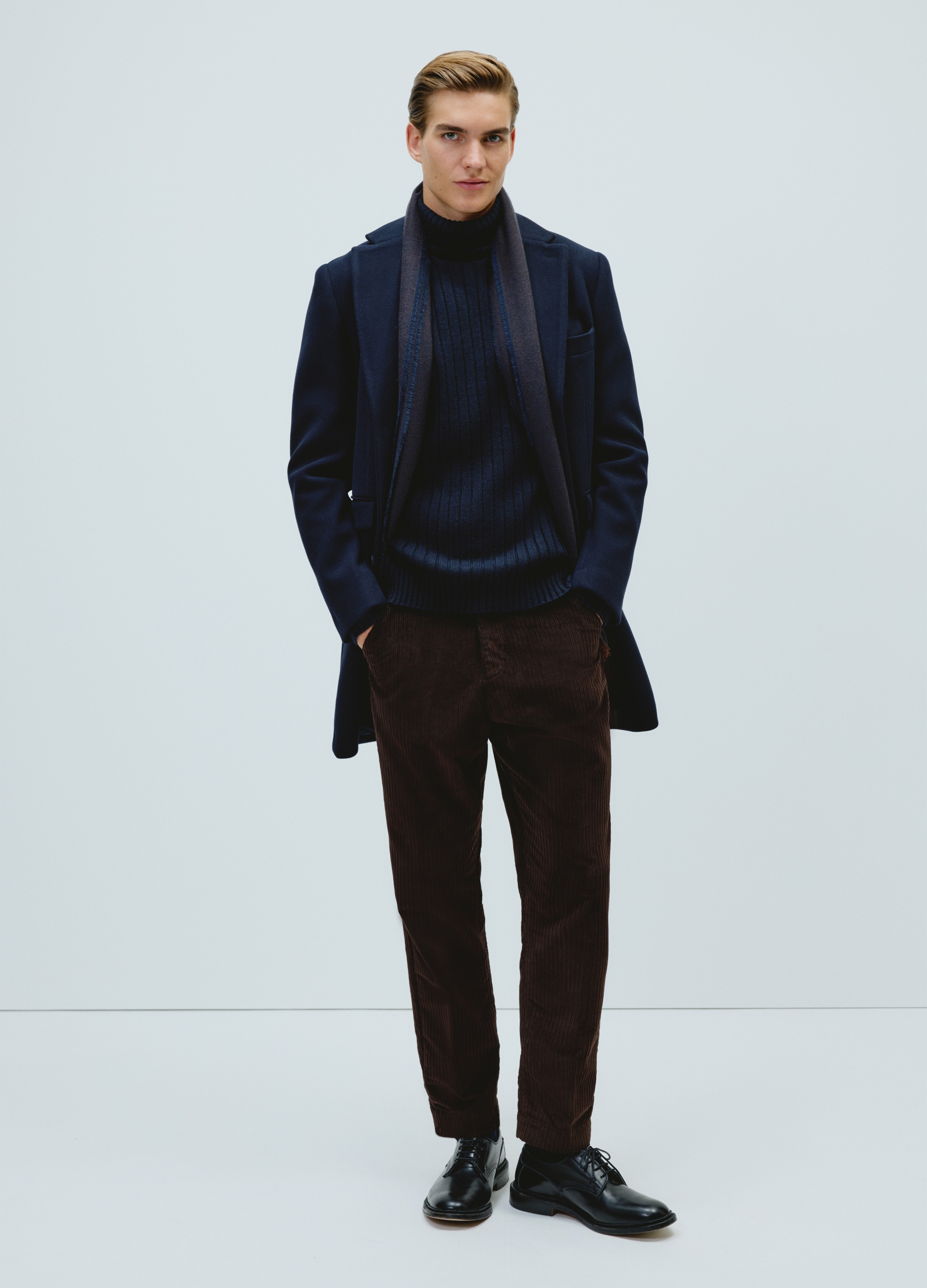 OVS, Cappotto Blu Regular Fit Con Bottoni, Uomo, Blu, Taglia: 50