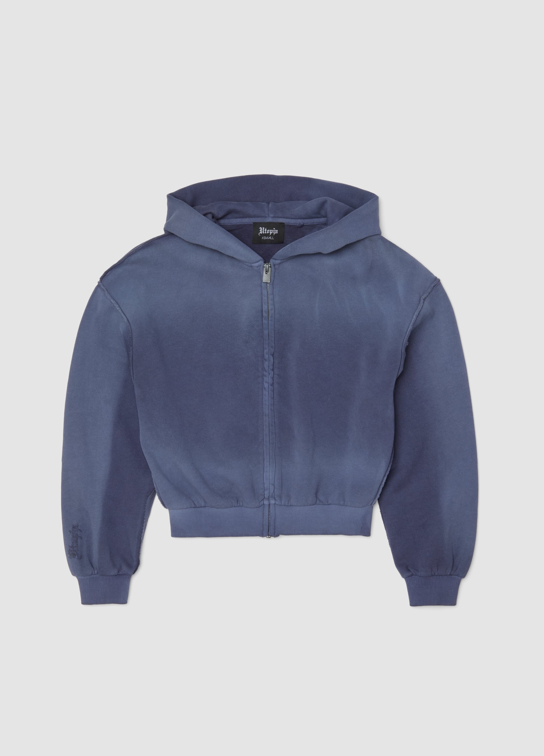 UTOPJA, Sunfaded Full-zip Hoodie Twilight, Donna, Blu, Taglia: S
