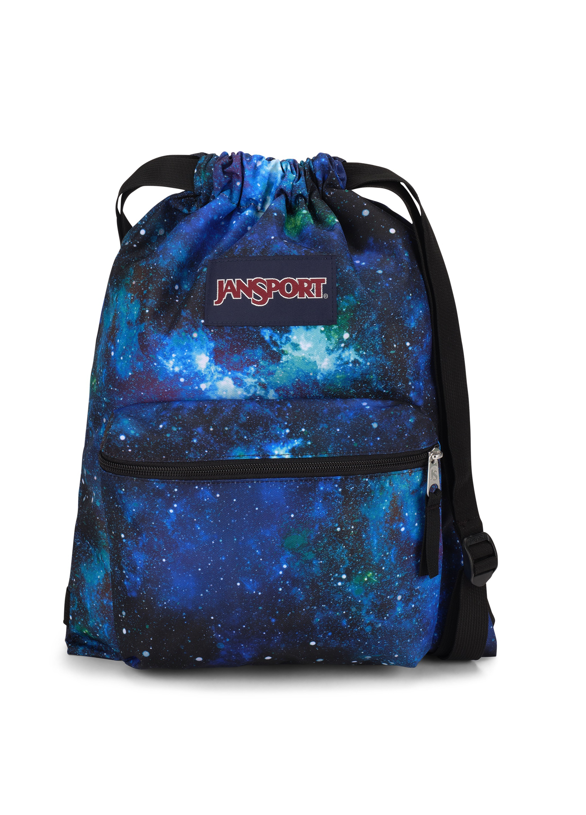 JANSPORT, Zaino Draw Sack Cyberspace Galaxy, Uomo, Blu, Taglia: ONE SIZE