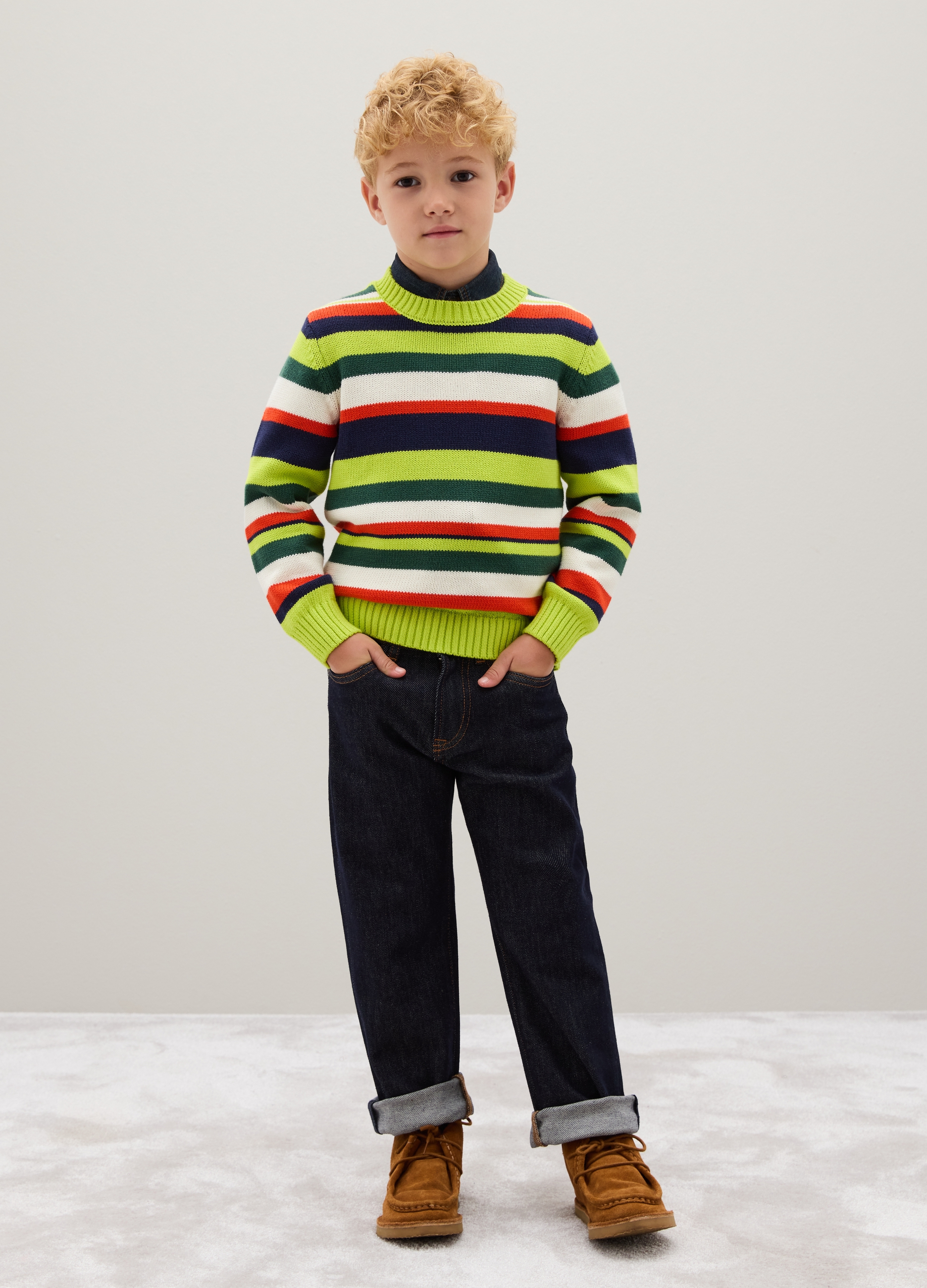 Vaqueros De Niños En Denim Ajuste Regular, Niño, Azul vaquero, Talla: 10