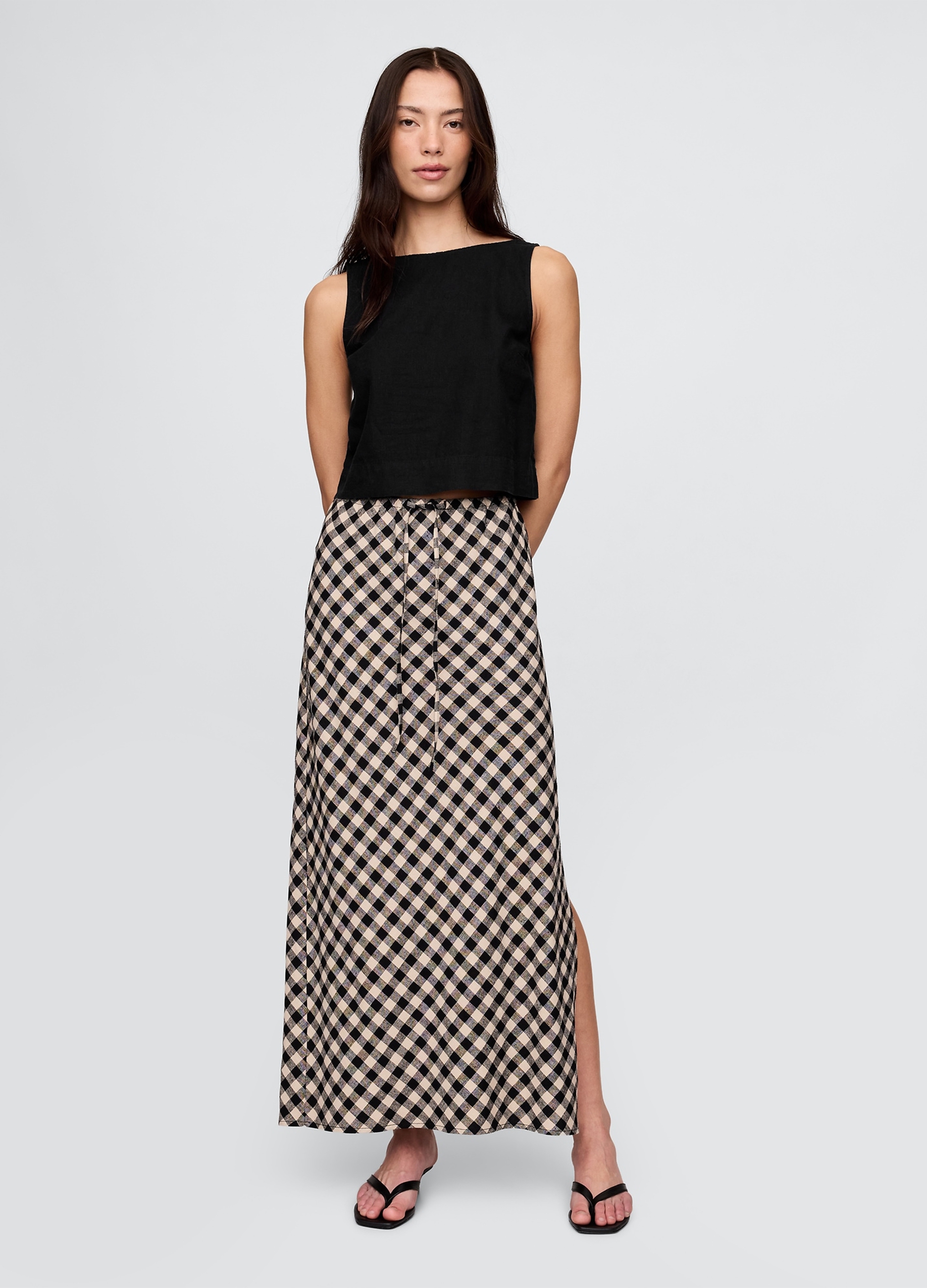 GAP, Gonna Lunga A Quadri Gap, Donna, Multicolor, Taglia: S