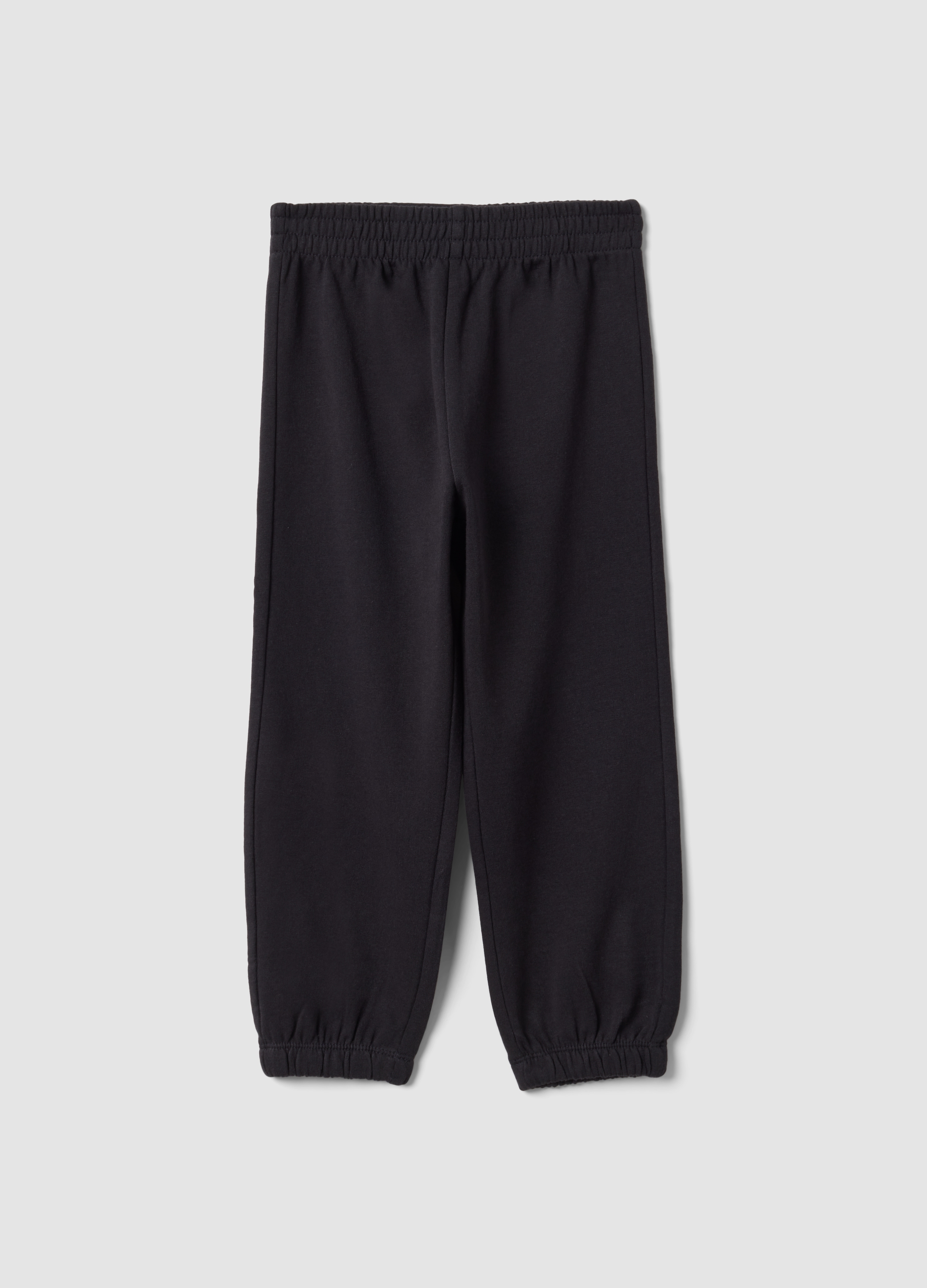 OVS KIDS, Pantaloni Jogger Neri In Puro Cotone Regular Fit Per Bambina, Nero, Taglia: 4-5
