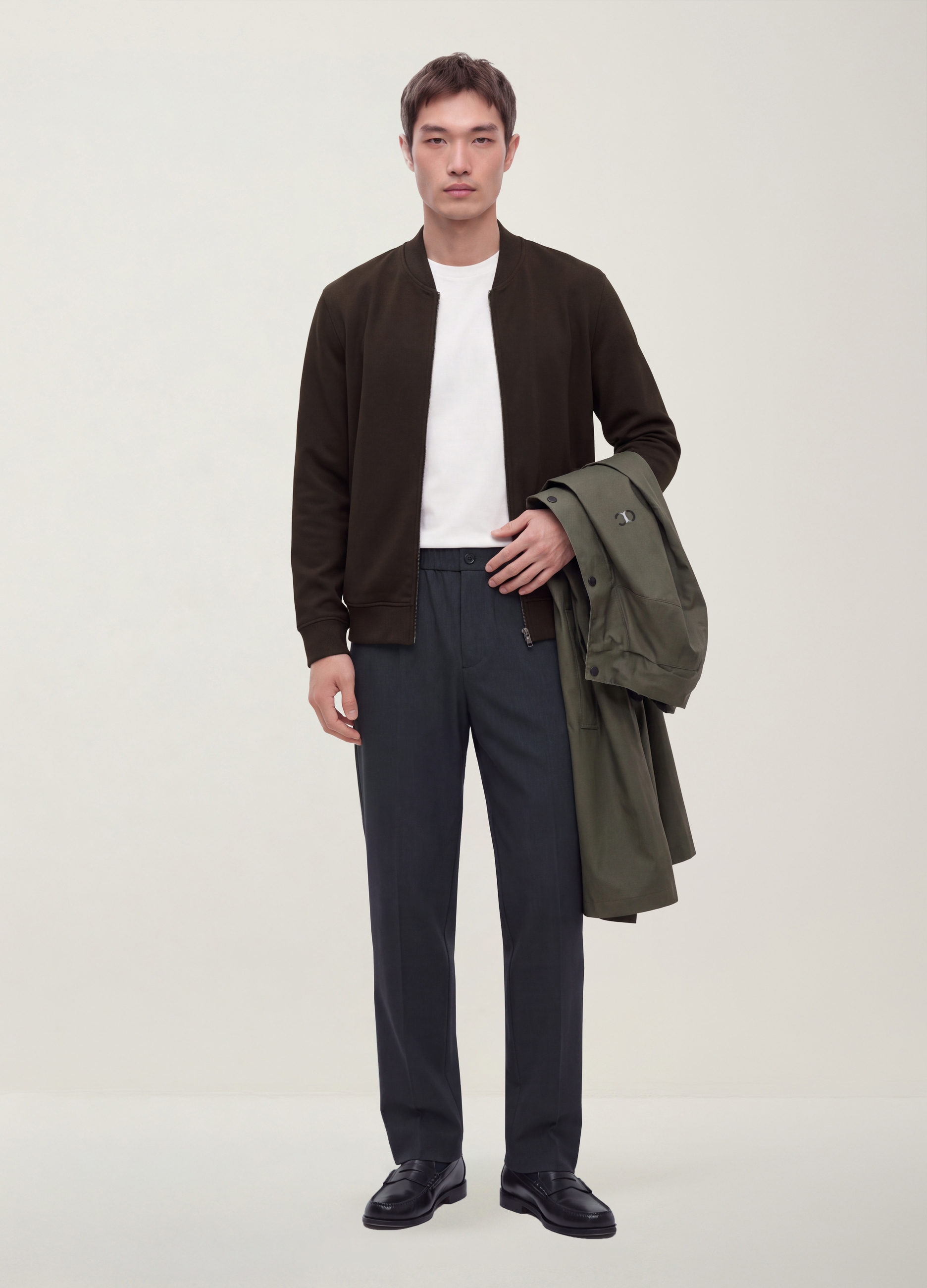 OVS, Pantaloni Chino Grigi In Twill Di Viscosa Elasticizzata Slim Fit, Uomo, Grigio, Taglia: 54