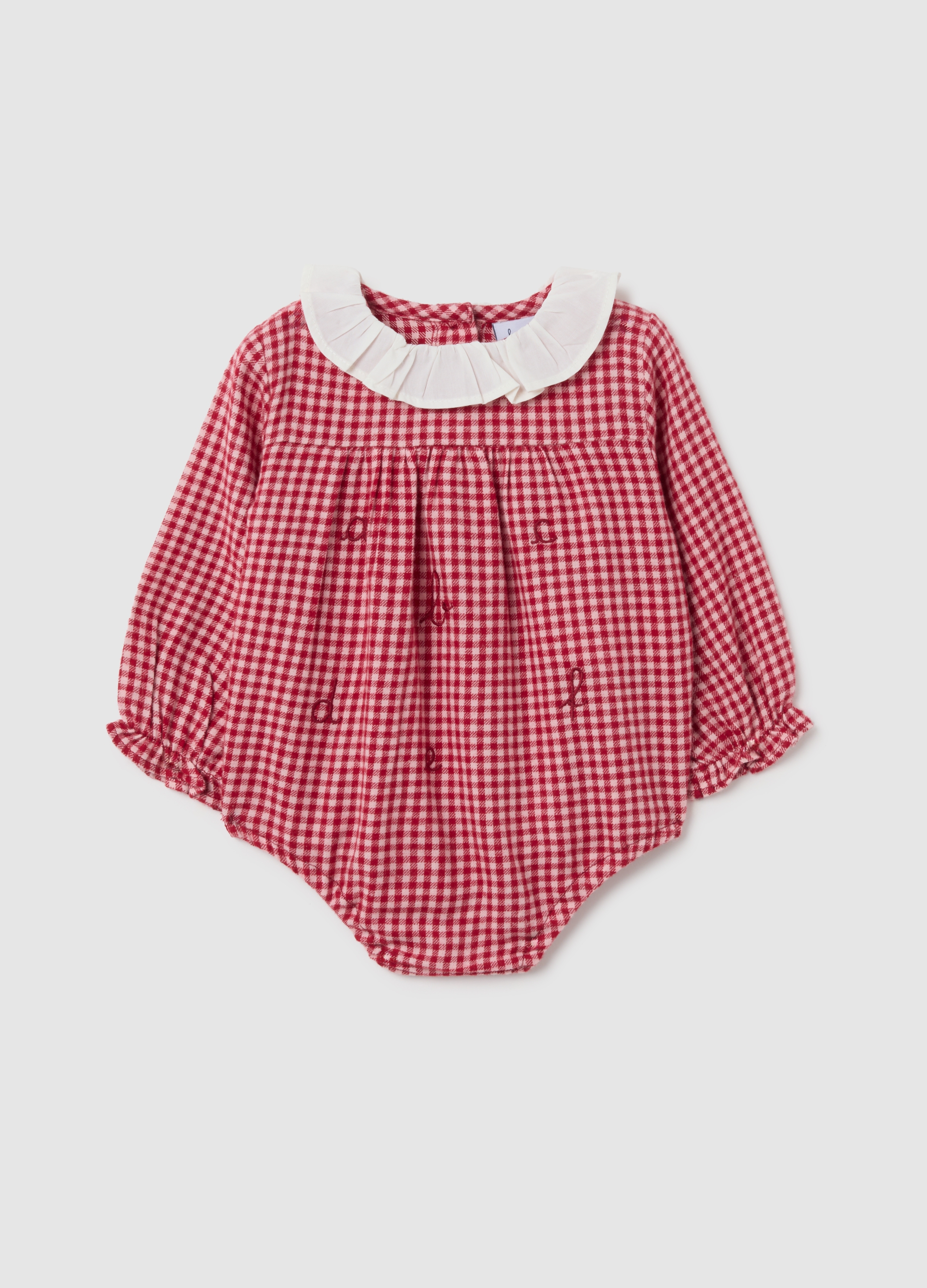 Body Multicolor De Bebé En Algodón Puro Con Cuello, Bebé Niña, Blanco/rojo, Talla: 1-3