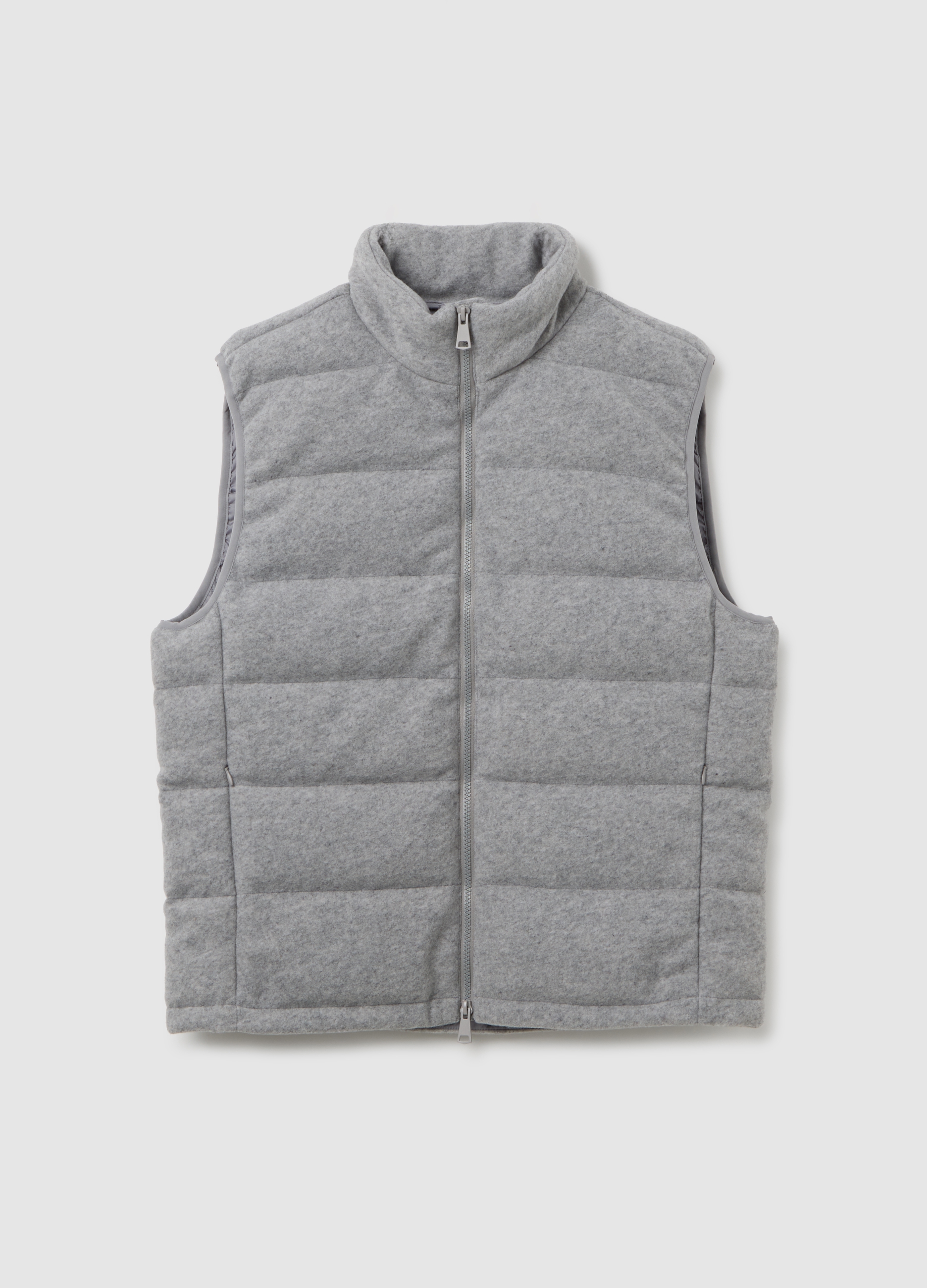 Gilet Grigio Imbottito Regular Fit, Hombre, Gris claro, Talla: 38