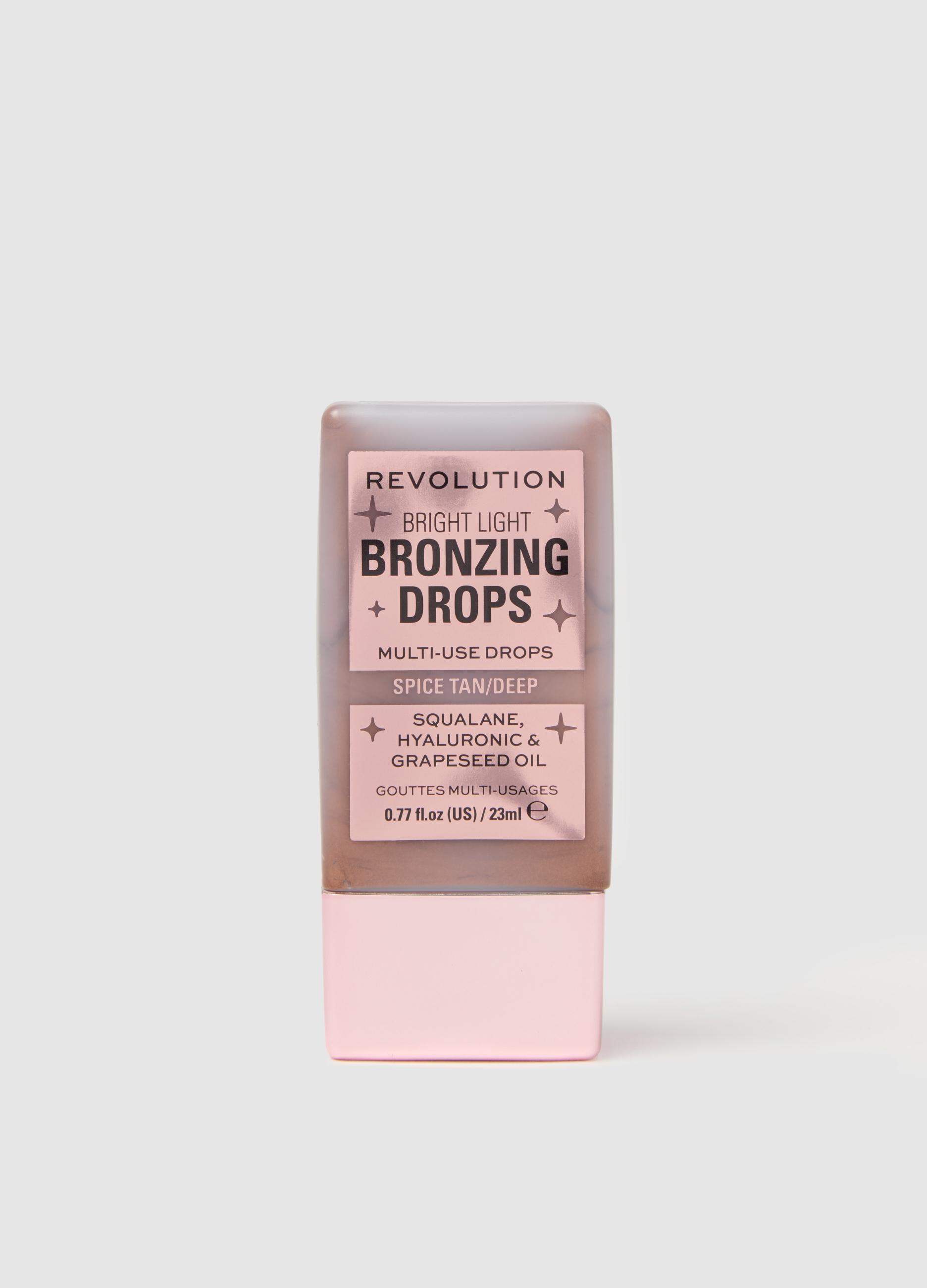 REVOLUTION, Bright Light Bronzing Drops Deep Bronze Spice Bronzer Liquido, Donna, Marrone, Taglia: FASUL