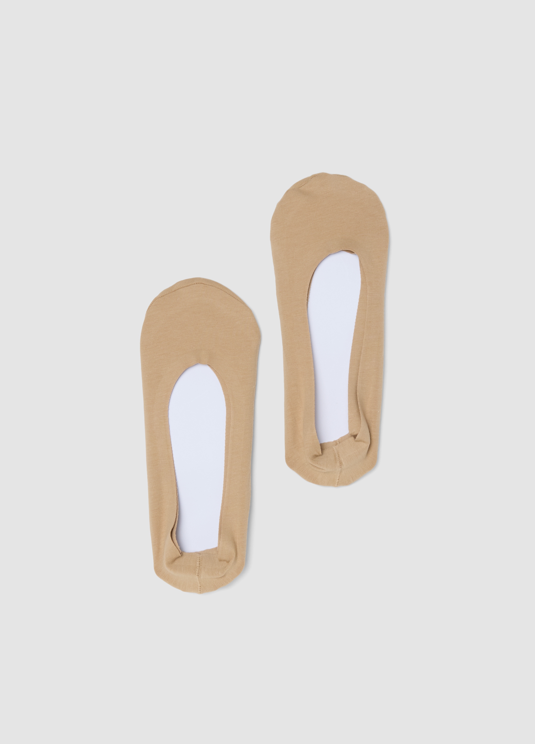 OVS, Bipack Di Calzini Beige Invisibili In Cotone Organico, Donna, Beige, Taglia: 36-38