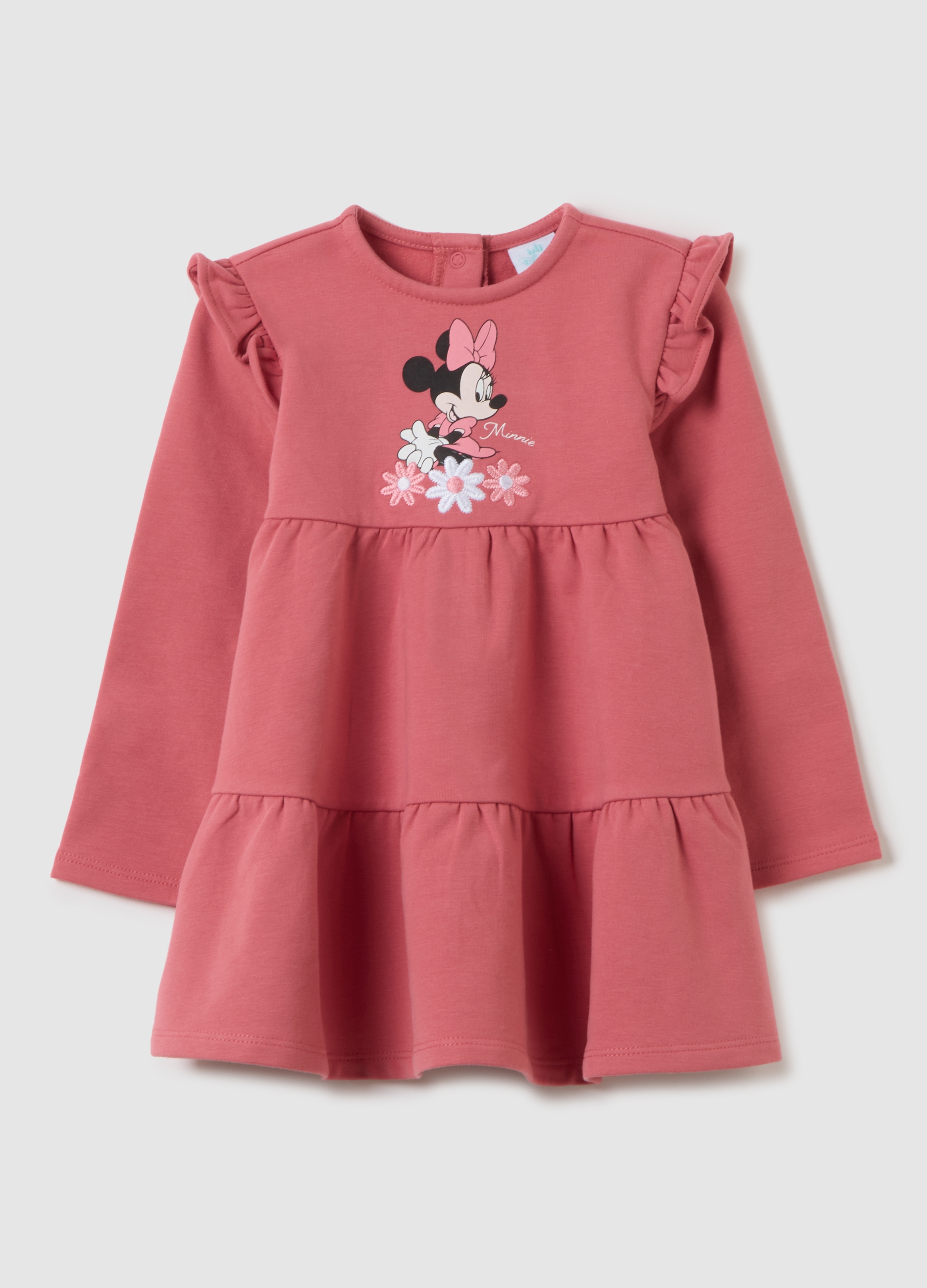 Abito Da Bambina In Misto Cotone Elasticizzato Rosa, Niña, Rosa Claro, Talla: 12-18