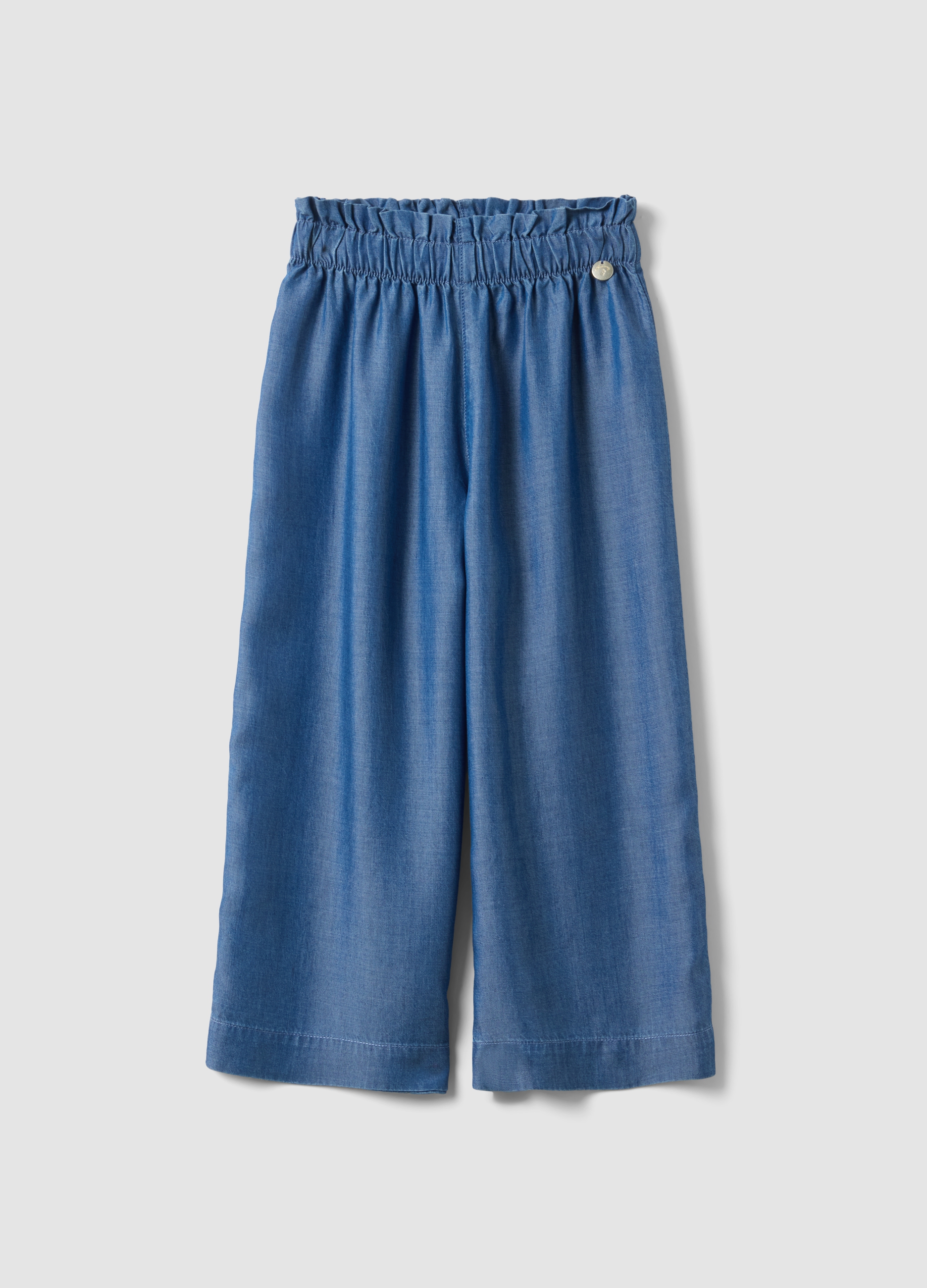 REPUBLIC OF DENIM, Jeans Culotte Azul De Niña En Puro Lyocell, Ajuste Regular, Niña, Blu Bluette, Talla: 9-10