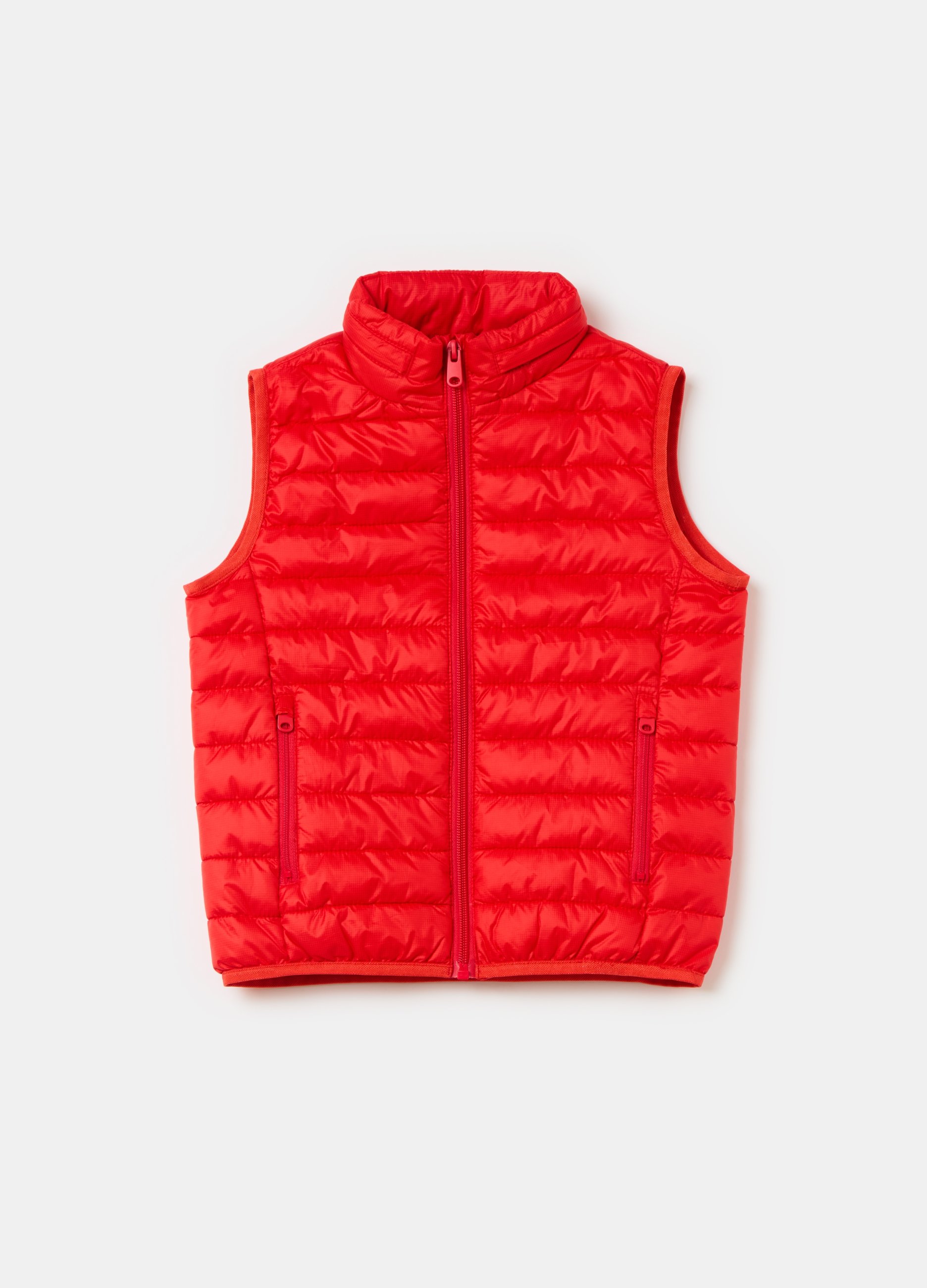 OVS, Gilet Ultralight Full-zip, Bambino, Rosso, Taglia: 5-6