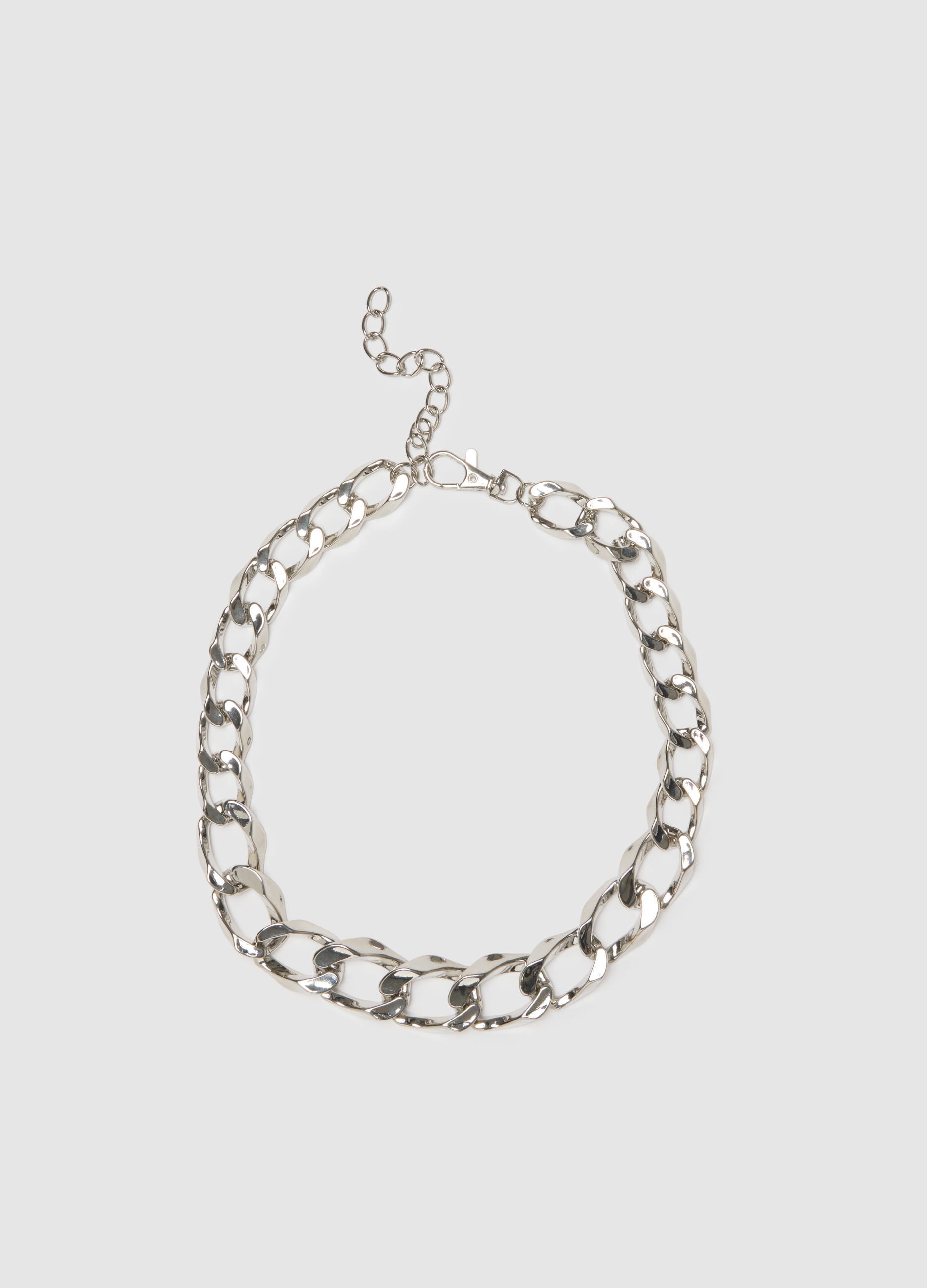 PIOMBO, Collana Grigia In Zinco, Donna, Grigio, Taglia: ONE SIZE