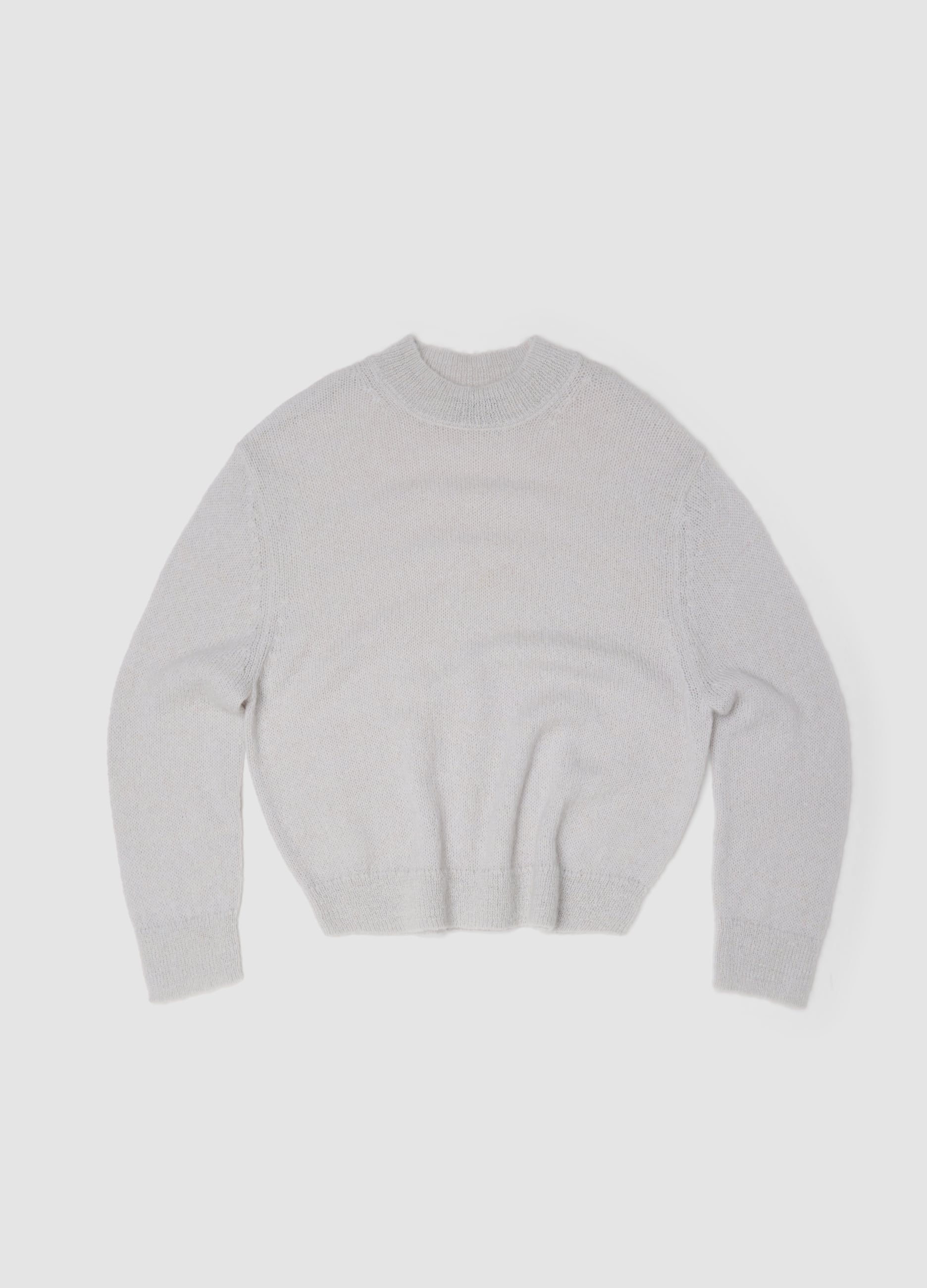 UTOPJA, Mohair Crew Neck Light Beige, Uomo, Beige, Taglia: XL