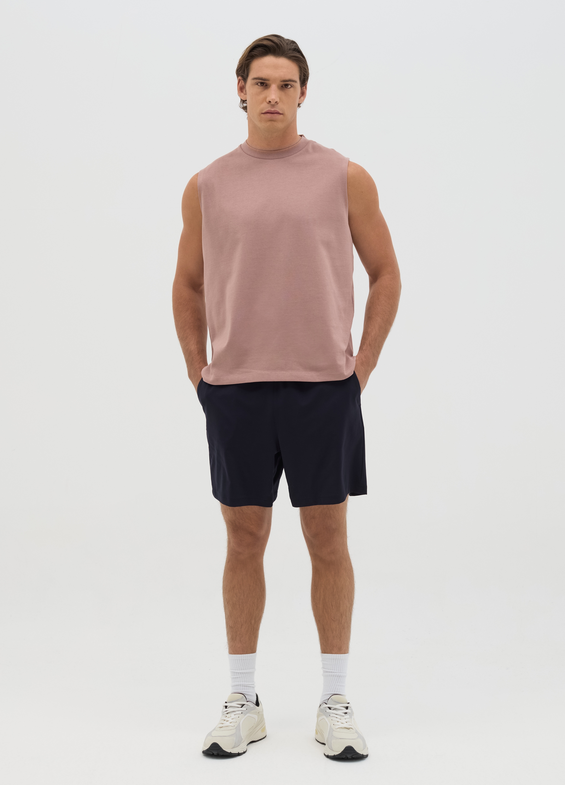 OVS , Canotta Da Uomo In Misto Cotone Rosa Relaxed Fit, Rosa, Taglia: S