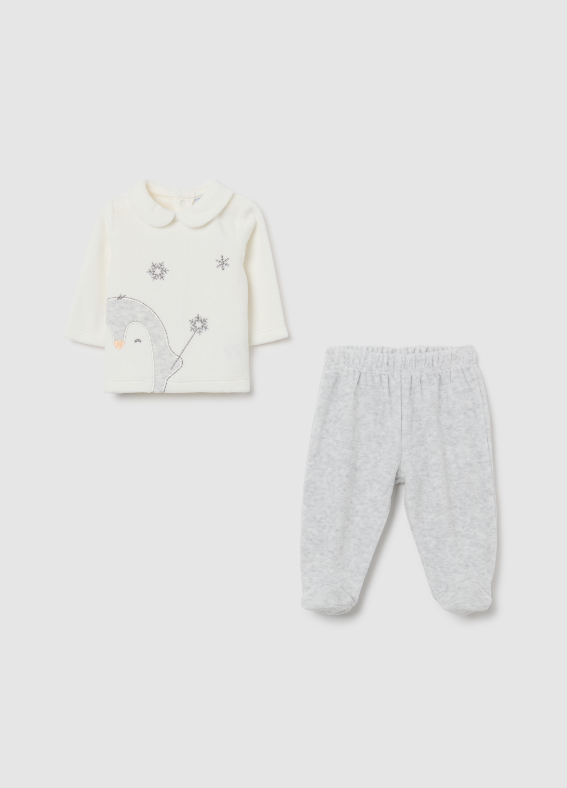 Set Neonato Unisex In Misto Cotone Bianco, Unisex, Blanco óptico, Talla: 1-3