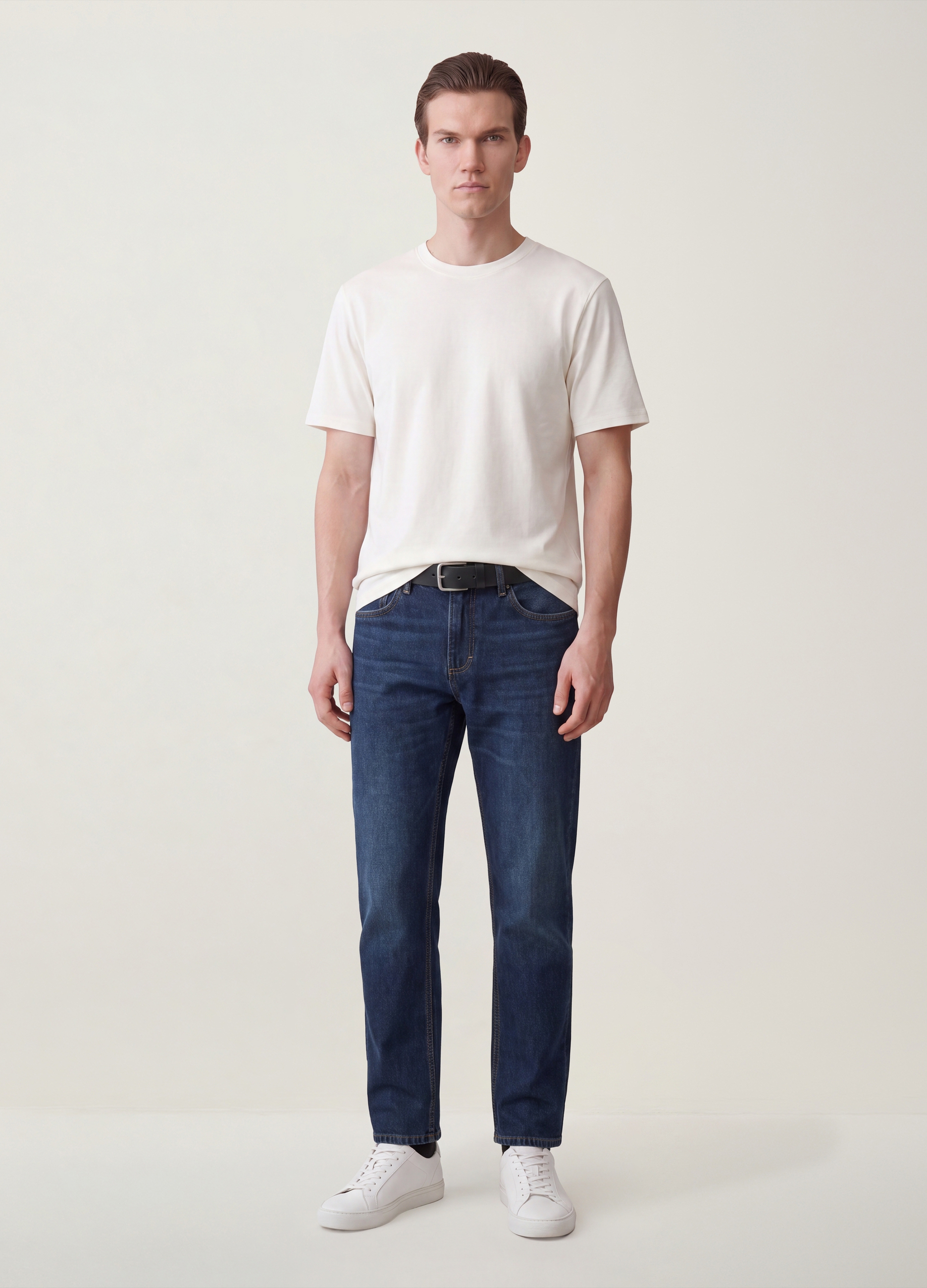 REPUBLIC OF DENIM, Jeans Denim Regular Fit In Puro Cotone, Uomo, Denim, Taglia: 56
