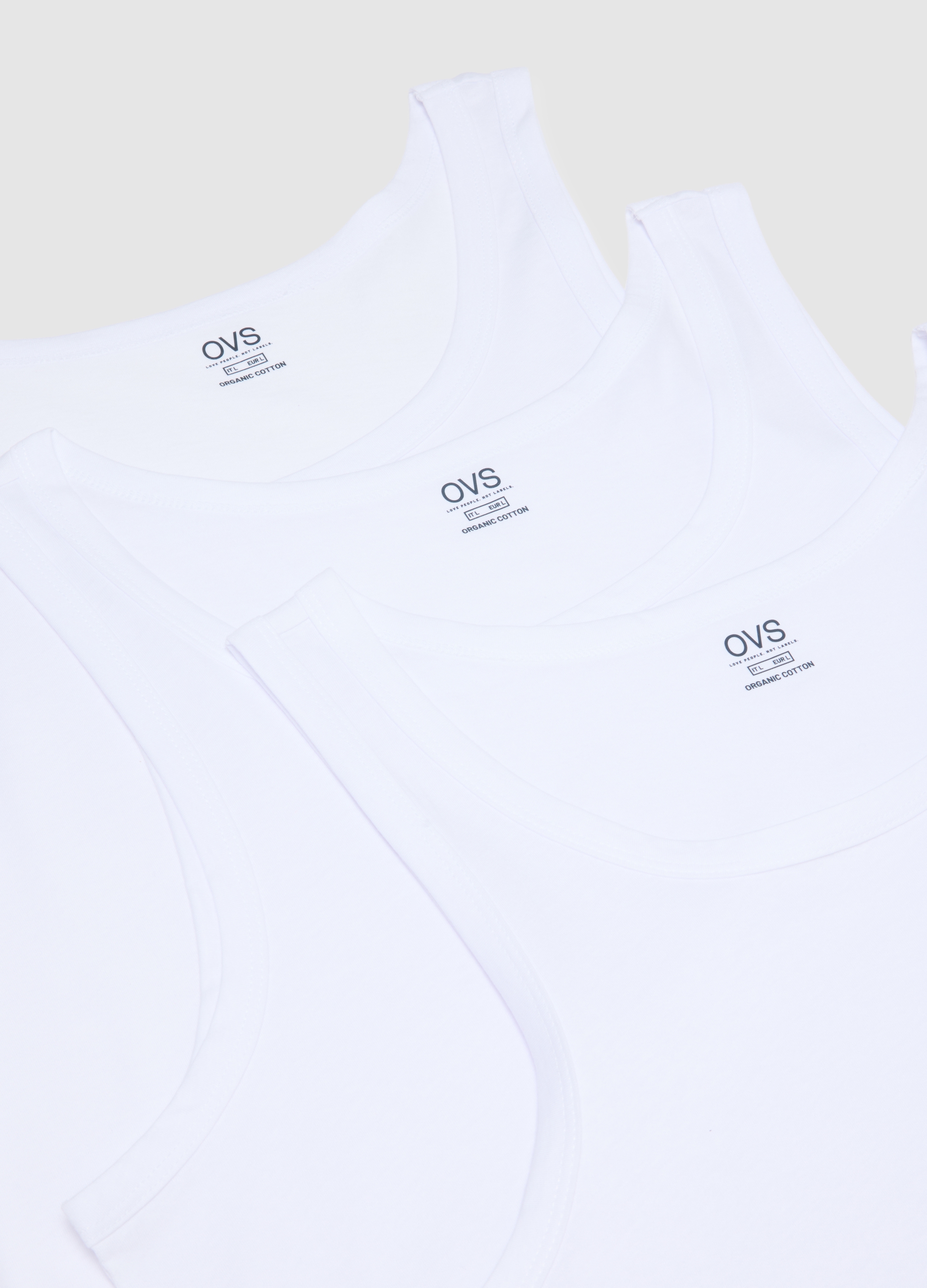 Tripack De Camisetas Blancas De Algodón De Ajuste Regular, Hombre, Blanco óptico, Talla: XXL