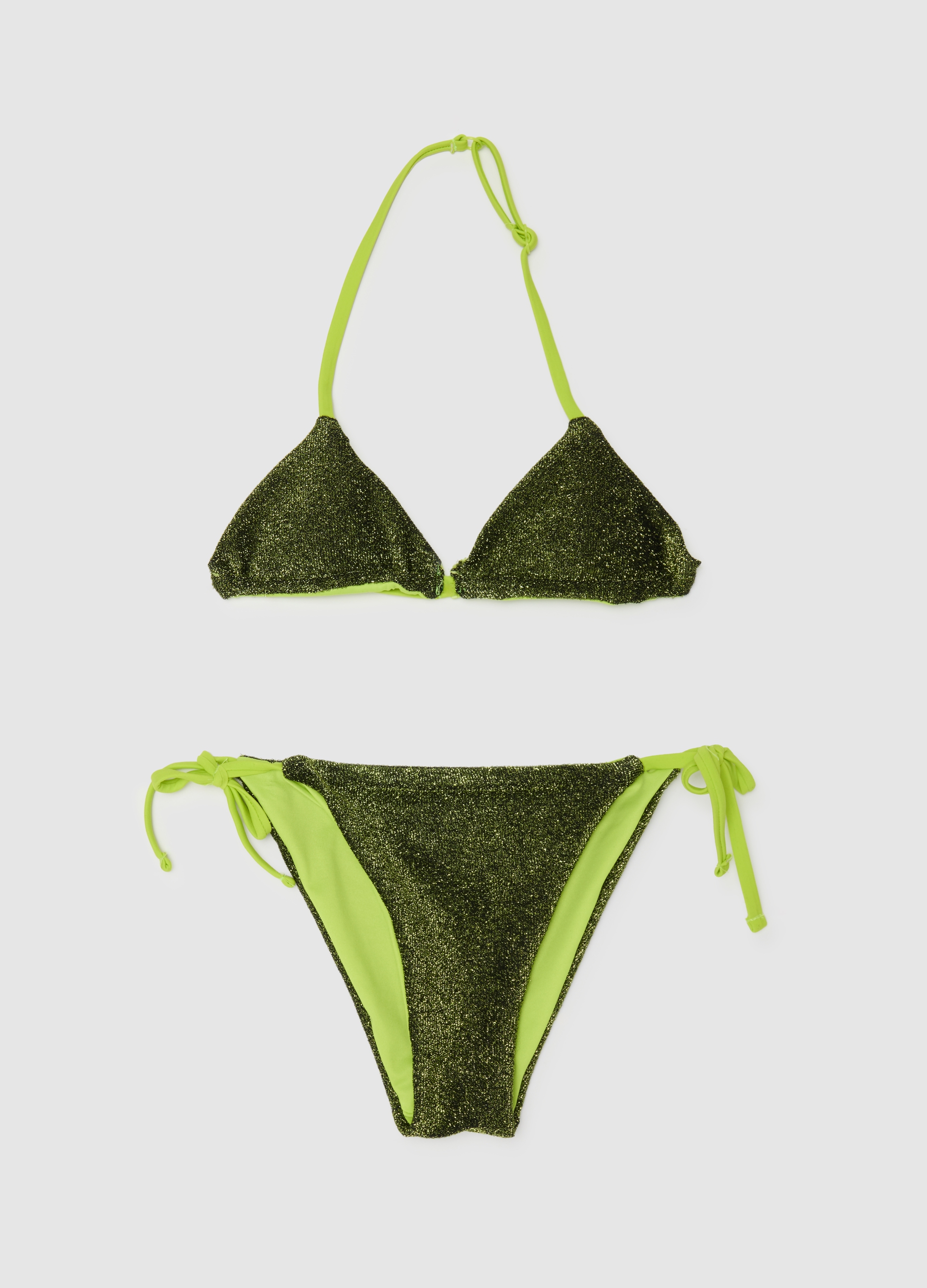 OVS, Bikini Da Ragazze In Misto Elasticizzato Multicolor, Bambina, Multicolor, Taglia: 10-11