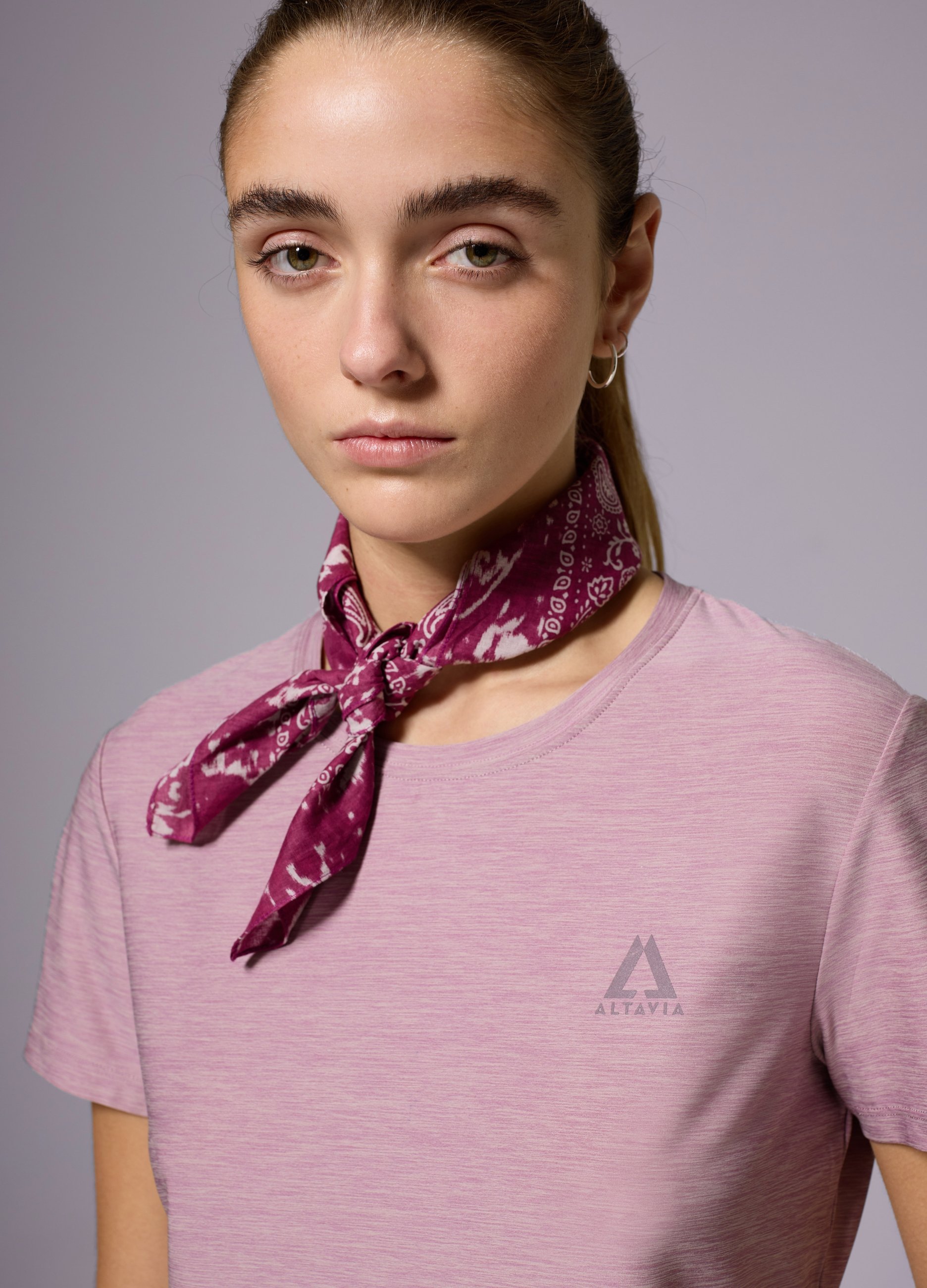 ALTAVIA, Camiseta Técnica Deportiva Altavia With Deborah Compagnoni, Mujer, Morado brillante, Talla: 38