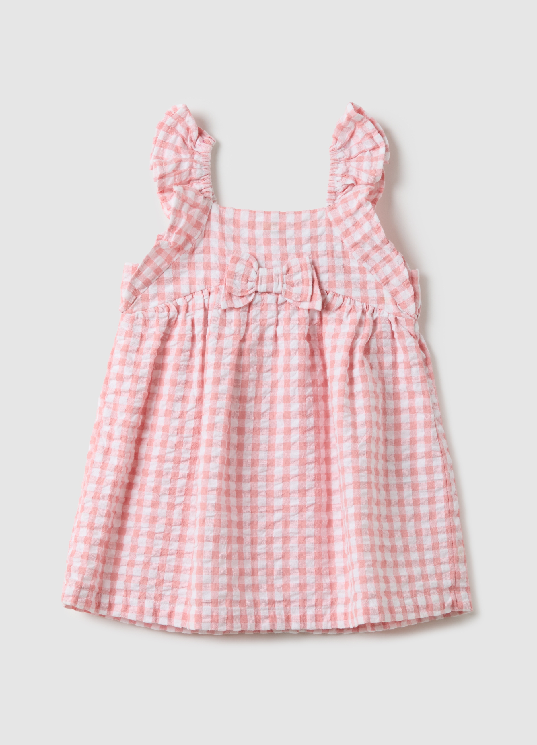 FAGOTTINO, Vestido De Cuadros Multicolor De Algodón Puro Para Recién Nacida Ajuste Regular, Bebé Niña, Pink/White, Talla: 3-6