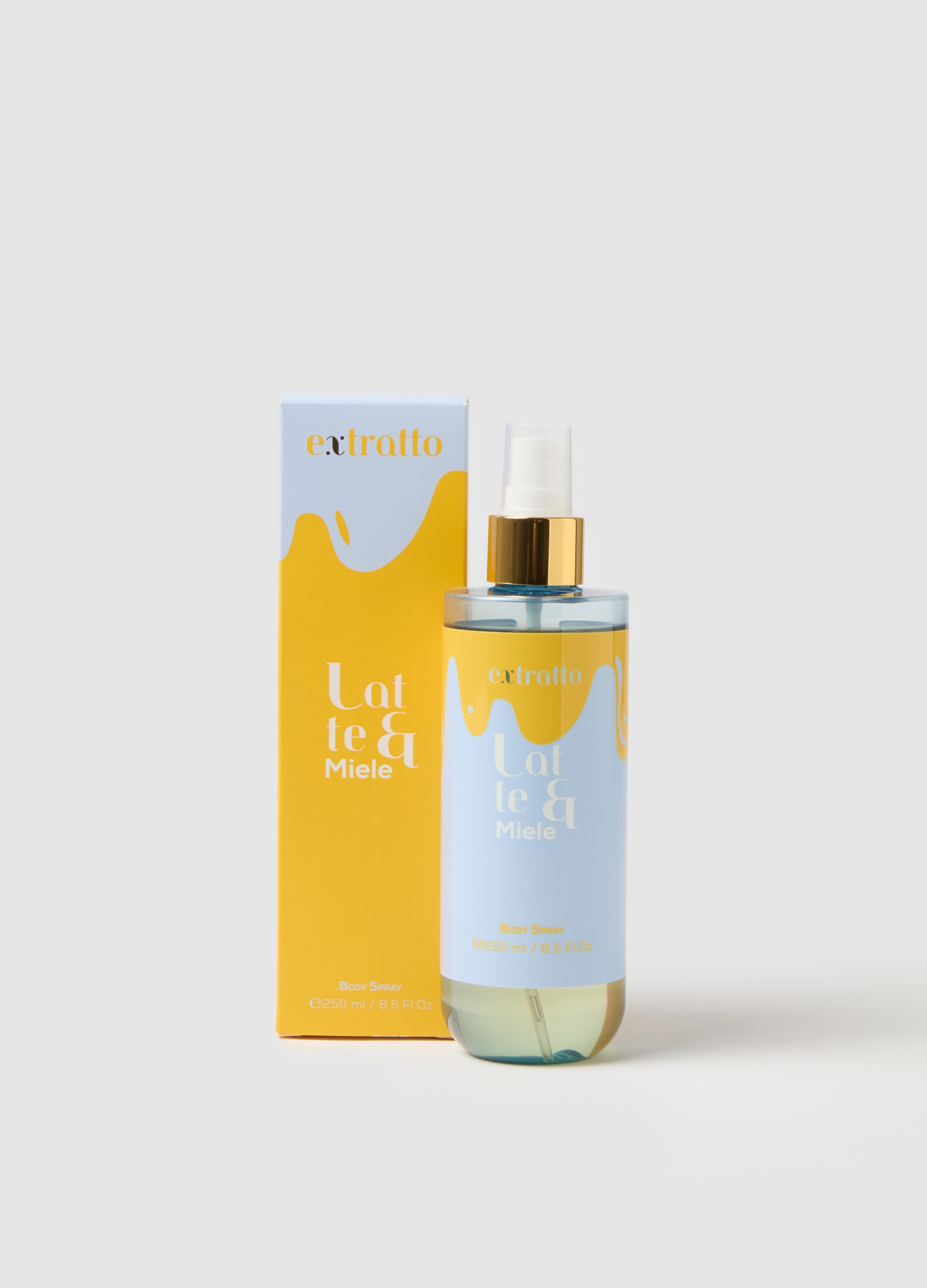 EXTRATTO, Body Spray Per Il Corpo Con Note Di Latte, Miele E Caramello, Dolce E Avvolgente, Intenso E Cremoso., Unisex, Giallo, Taglia: FASUL