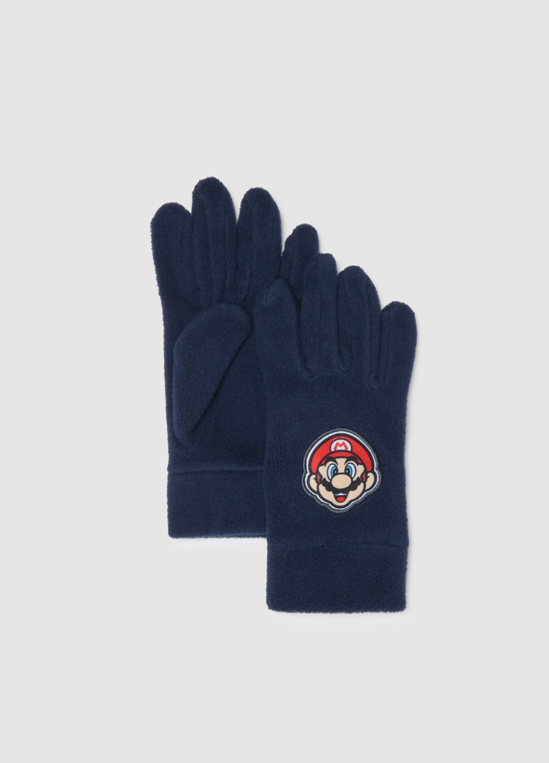 OVS, Super Mario Bros Kinder-fleece-handschuhe In Blau, Junge, Blu Bluette, Größe: S