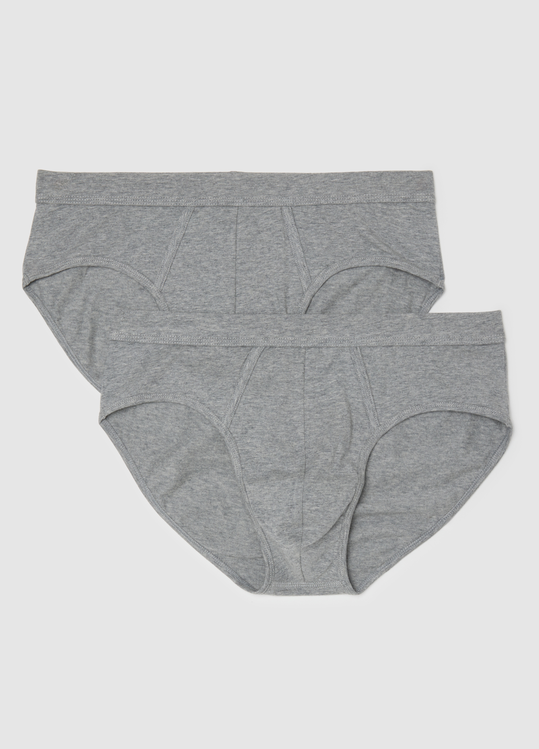 Bipack Slip In Cotone Elasticizzato Grigi, Hombre, Gris jaspeado, Talla: XXL