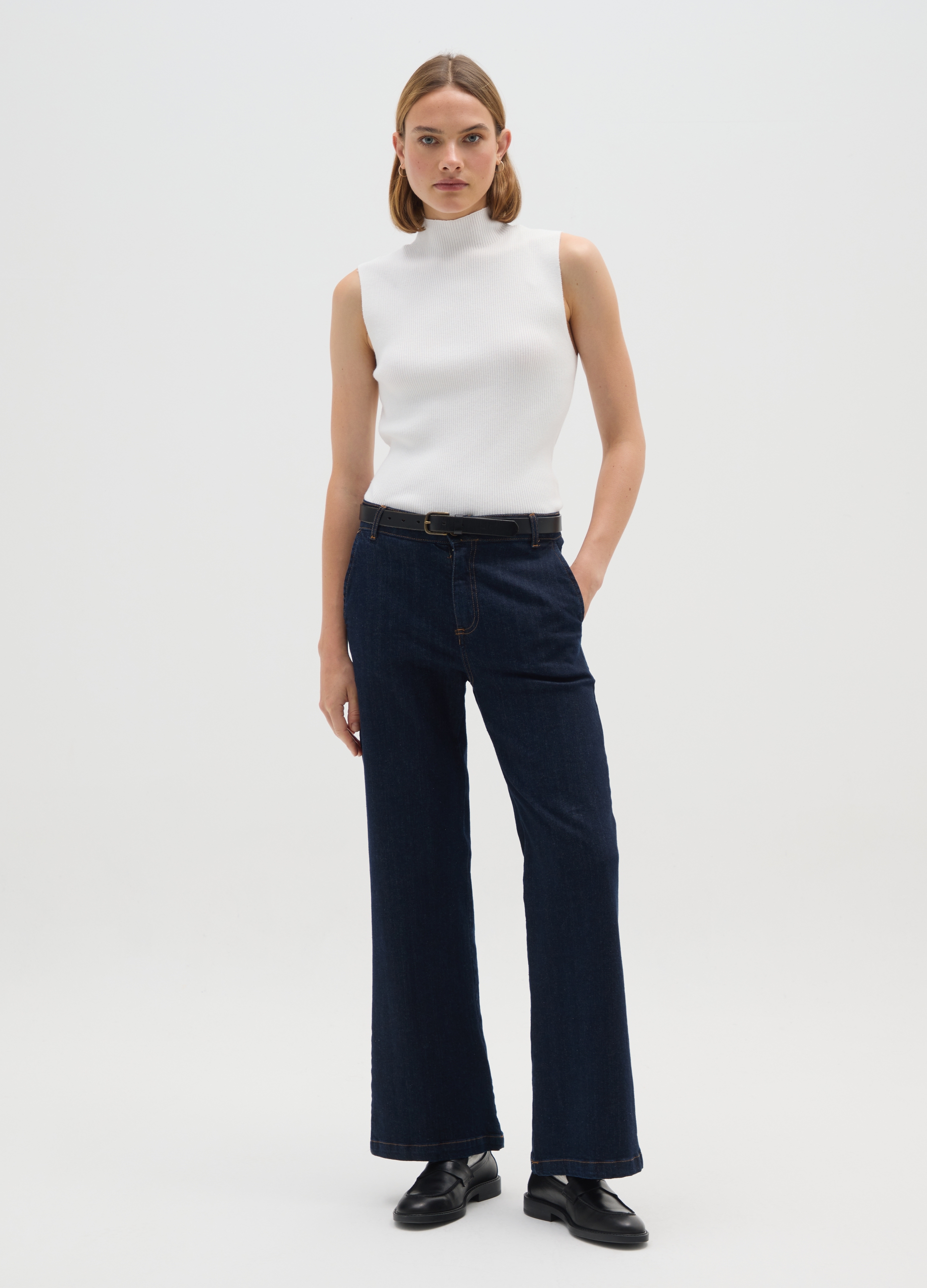 HYBRID, Tank Top Bianco Regular Fit, Donna, Bianco, Taglia: S/M