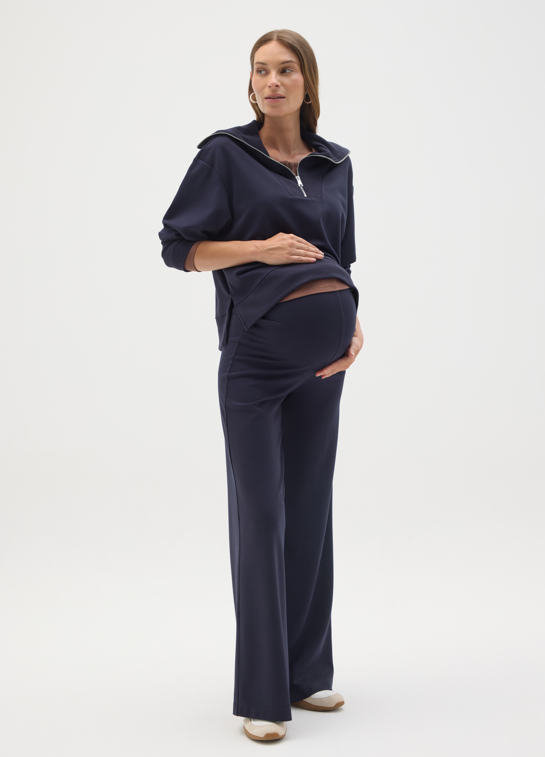 OVS, Pantalones Premamá Amplios Elásticos En Azul, Mujer, Azul oscuro, Talla: 42