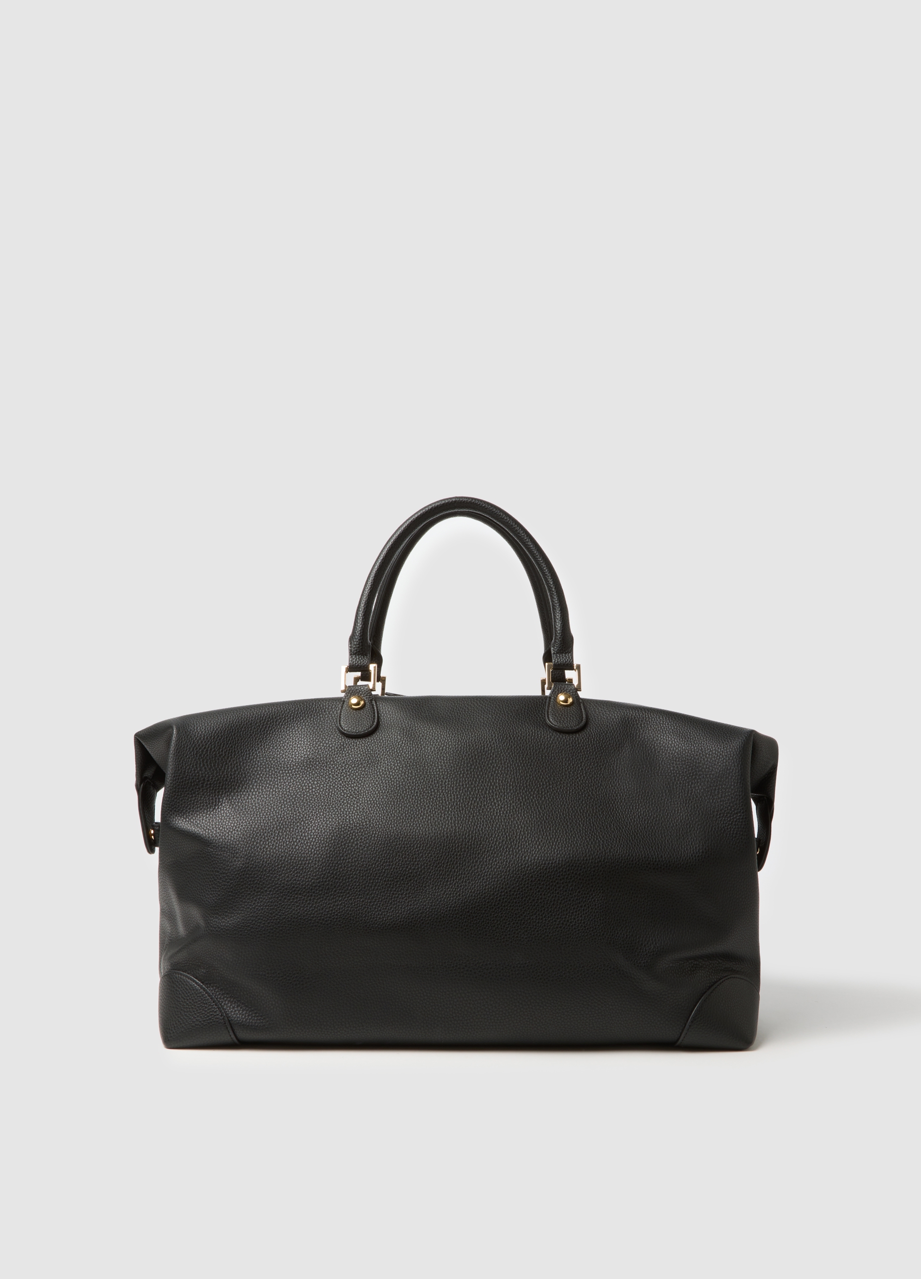 Piombo Contemporary, Borsa Nera Elegante Con Manici, Uomo, Nero, Taglia: ONE SIZE