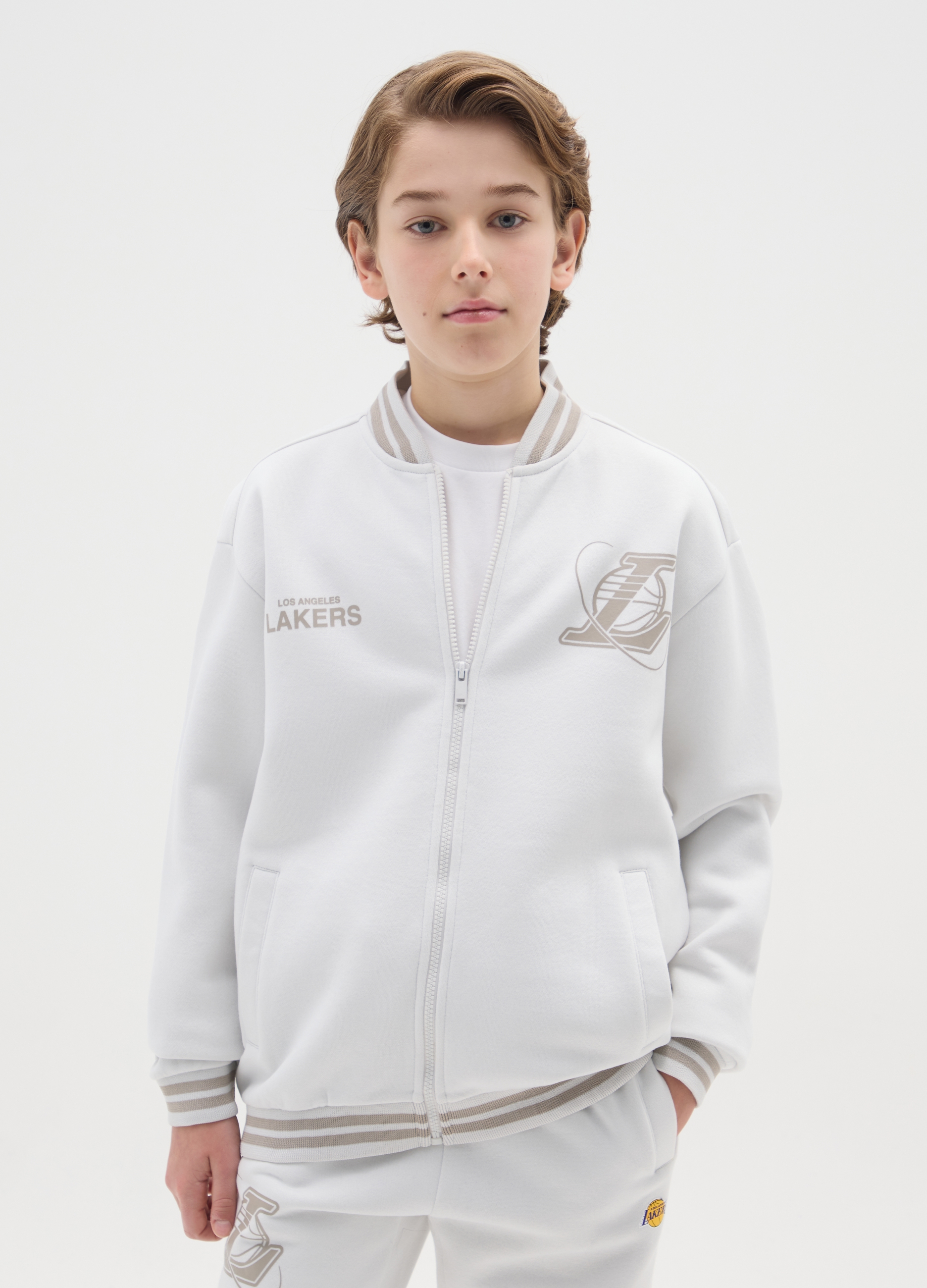 NBA, Felpa Da Bambino Regular Fit Con Stampa Lakers, Multicolor, Taglia: 10-11