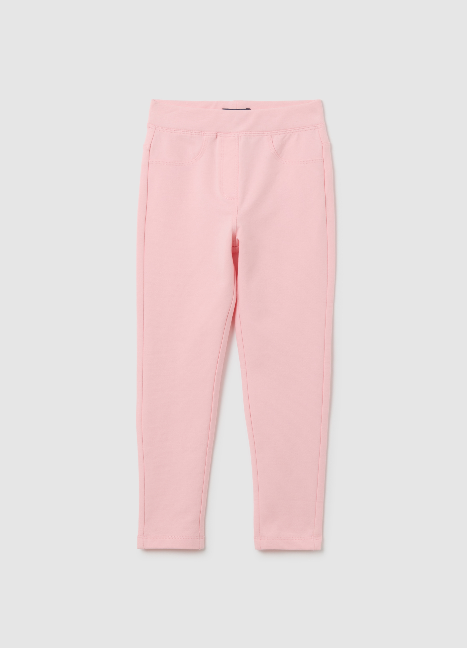 OVS, Rosa Slim-fit Baumwoll-leggings Für Mädchen, Mädchen, Fuchsia, Größe: 3-4