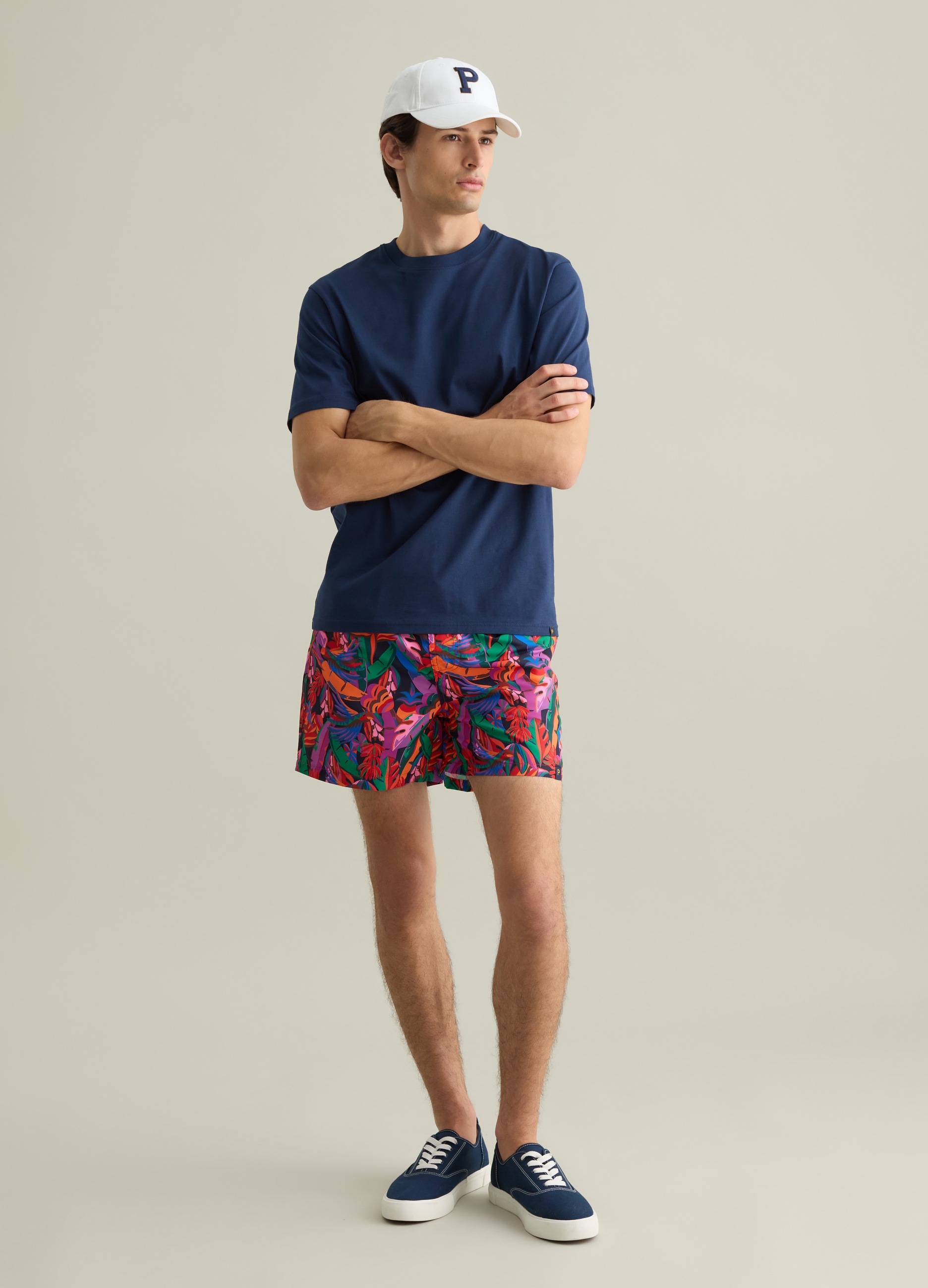 PIOMBO, Boxer Da Uomo In Misto Tessuto Multicolor Regular Fit, Multicolor, Taglia: M