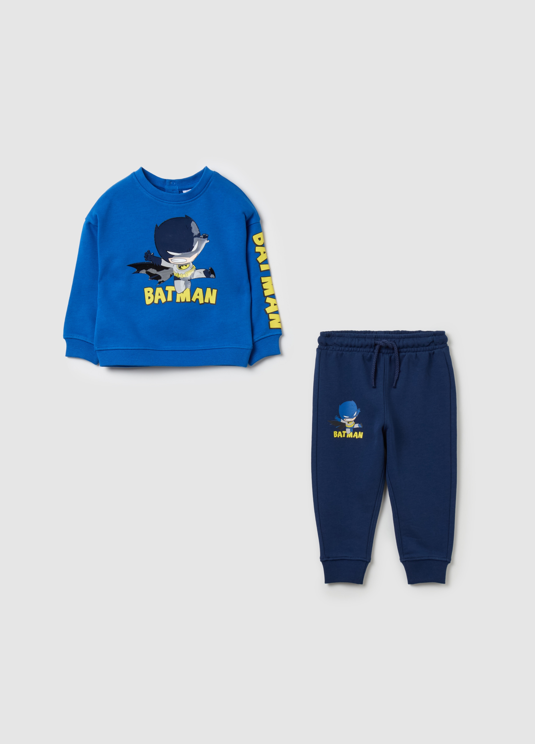Pack Jogging De Algodón Con Estampado Batman, Niño, Azul, Talla: 24-30
