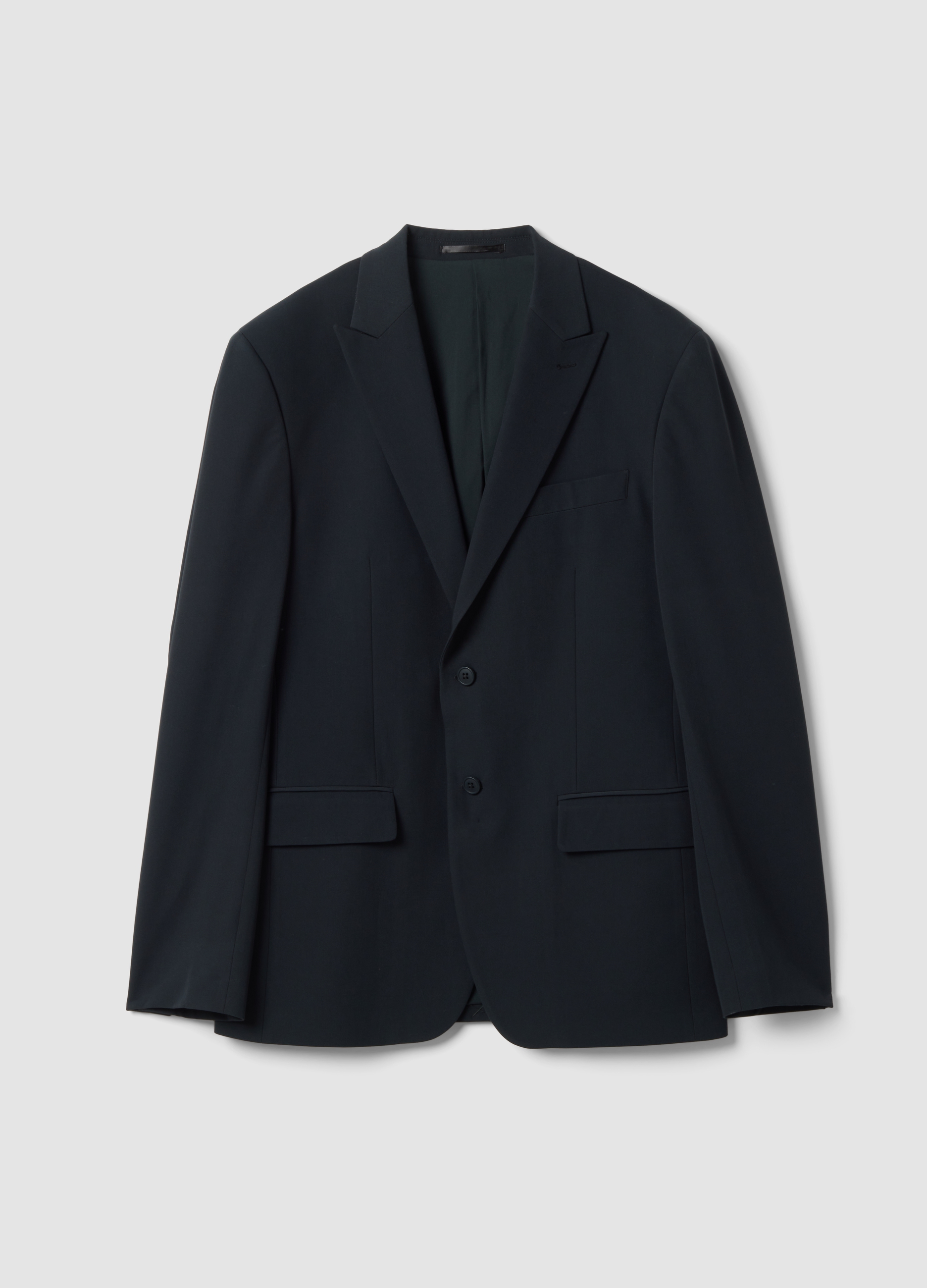 PIOMBO, Blazer Blu In Twill Di Viscosa Elasticizzata Slim Fit Con Rever A Lancia, Uomo, Blu, Taglia: 46